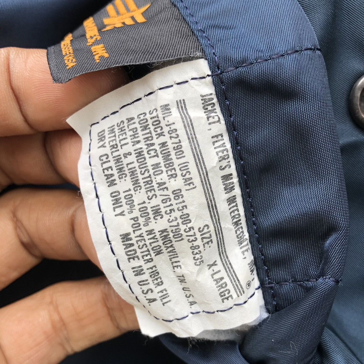 Alpha Industries VTG Alpha Industries Flyer's Intermediate Ma-1 Bomber Jacket Size US XL / EU 56 / 4 - 17 Thumbnail