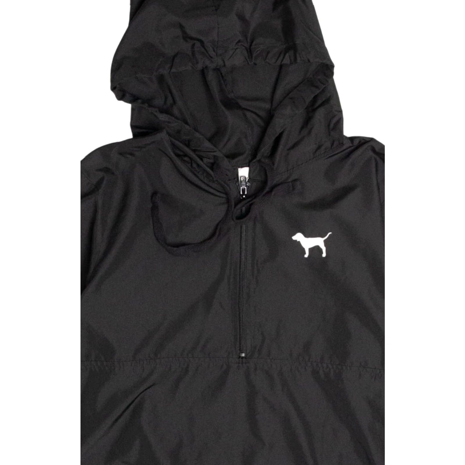 Pinko VINTAGE Black Pullover Windbreaker Pink Dog Logo Small Hoodie 19791 Size US S / EU 44-46 / 1 - 2 Thumbnail