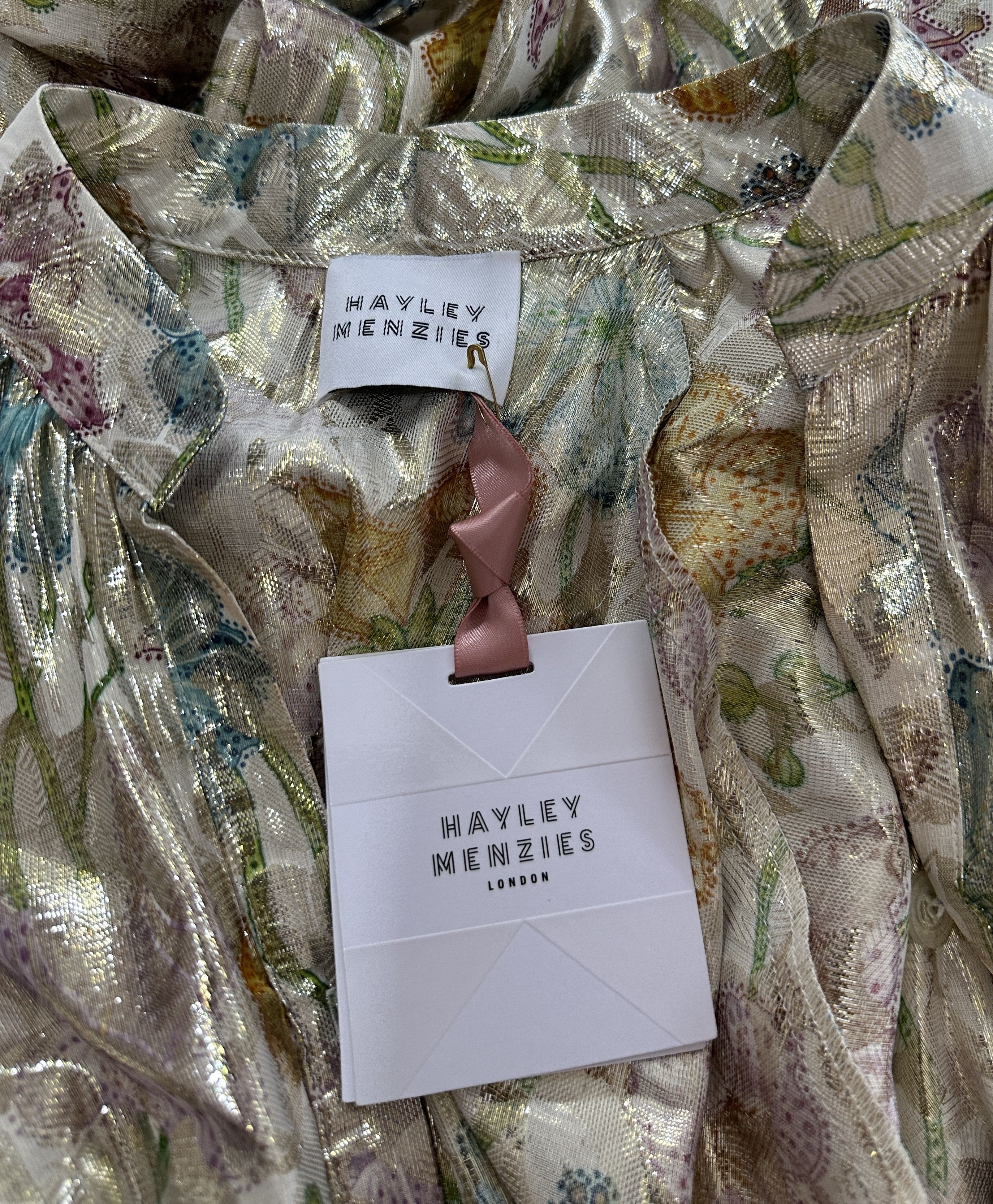 Designer Hayley Menzies silk dress maxi Size M / US 6-8 / IT 42-44 - 7 Thumbnail