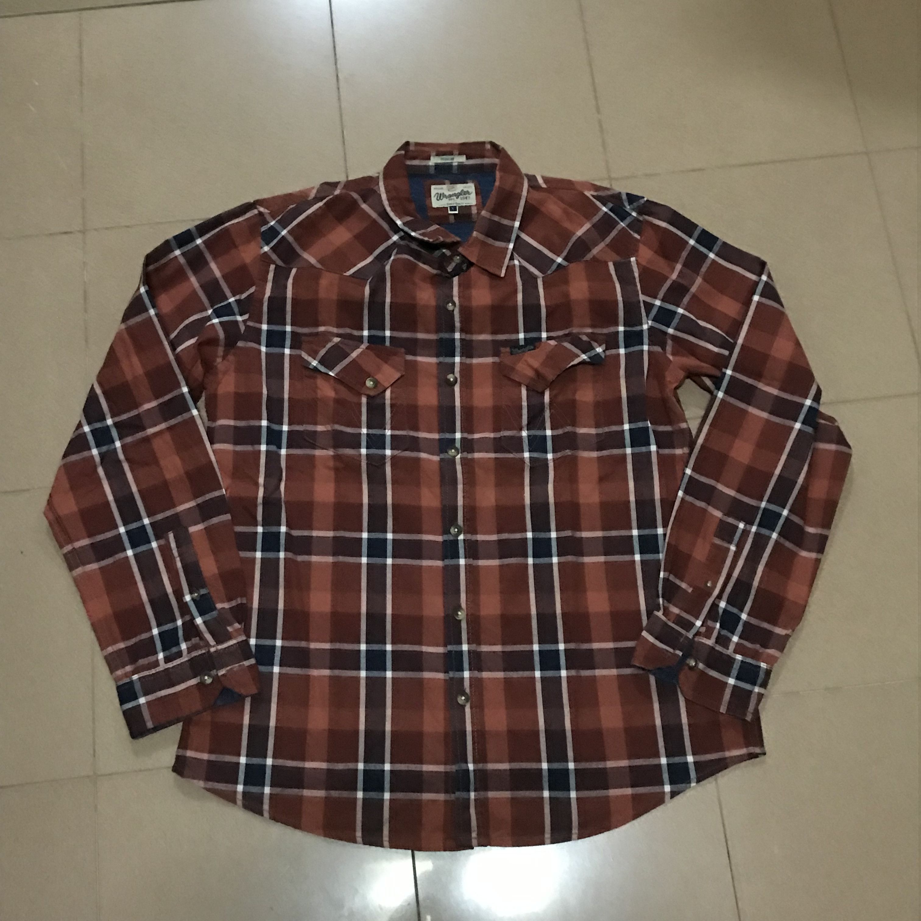 Wrangler Wrangler Flannel Tartan long Sleeves shirt Size L Size US M / EU 48-50 / 2 - 5 Thumbnail