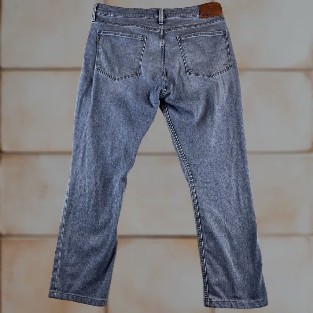Paige Paige Lennox Jeans Mens 34x26 Blue Straight Slim Denim Preppy USA 5-Pocket City College 90s Womens? Size US 34 / EU 50 - 1 Thumbnail