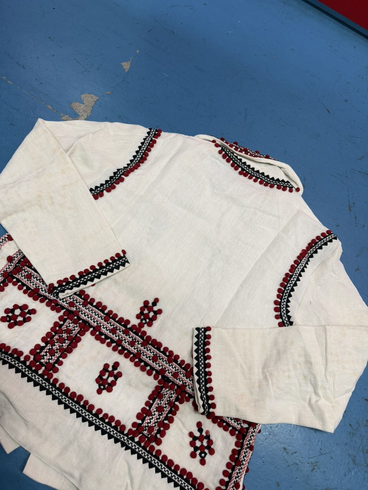 Bode BODE POM POM EMBROIDERED JACKET Size US L / EU 52-54 / 3 - 6 Thumbnail