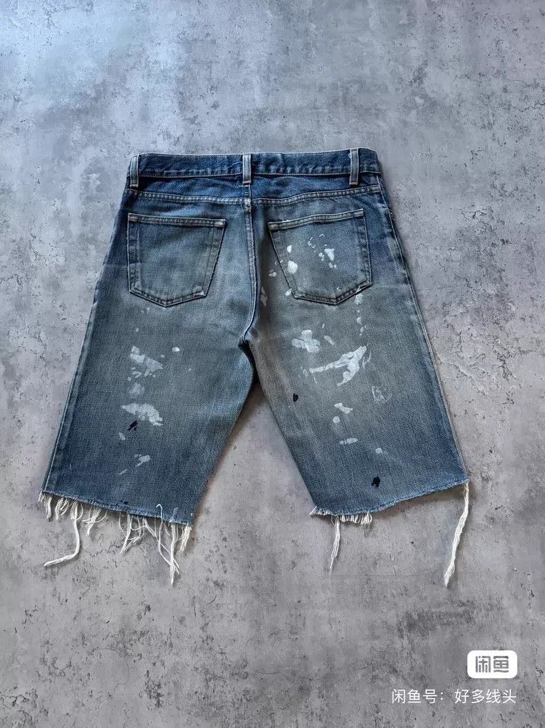 Helmut Lang Helmut Lang Personal Archive Blue Denim Shorts Size US 30 / EU 46 - 2 Thumbnail