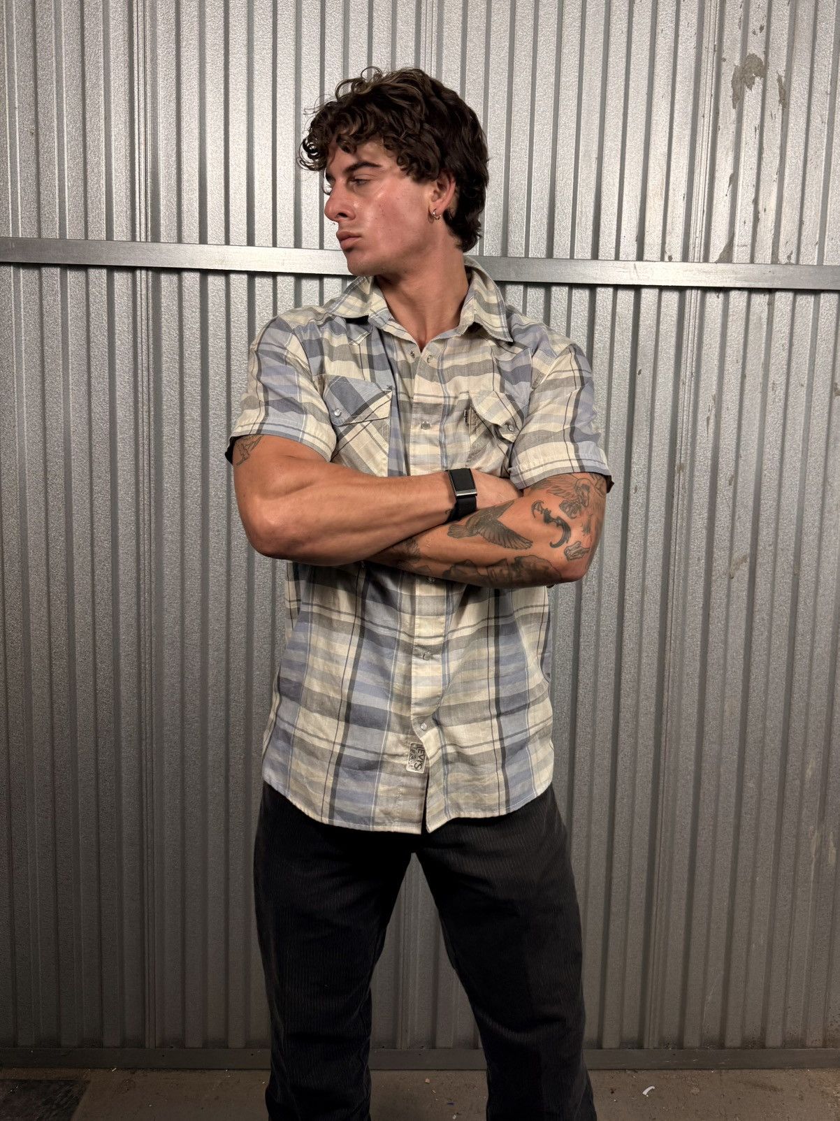 Levi's Vintage Levis Western Pearl Snap Button Up Plaid Shirt Size US M / EU 48-50 / 2 - 8 Thumbnail