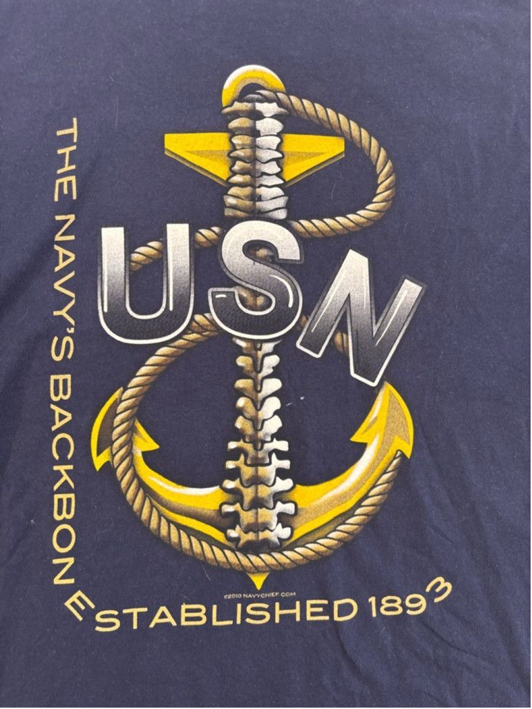 Gildan Men's Gildan T-shirt Size 2XL Blue US Navy Size US XL / EU 56 / 4 - 1 Thumbnail