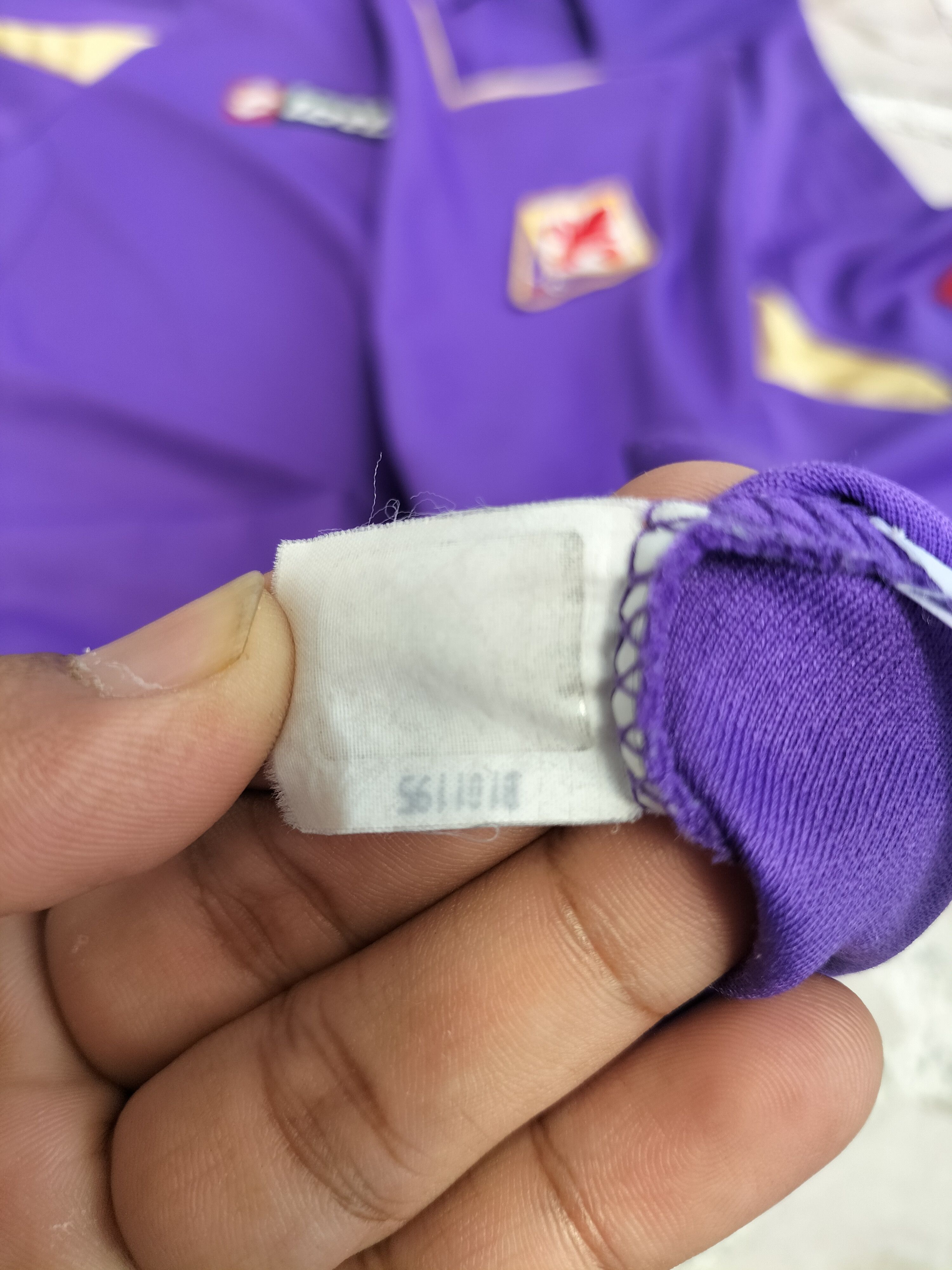 Lotto Sport ACF Fiorentina Juventus Collar Embroidered Jersey Size US M / EU 48-50 / 2 - 9 Thumbnail