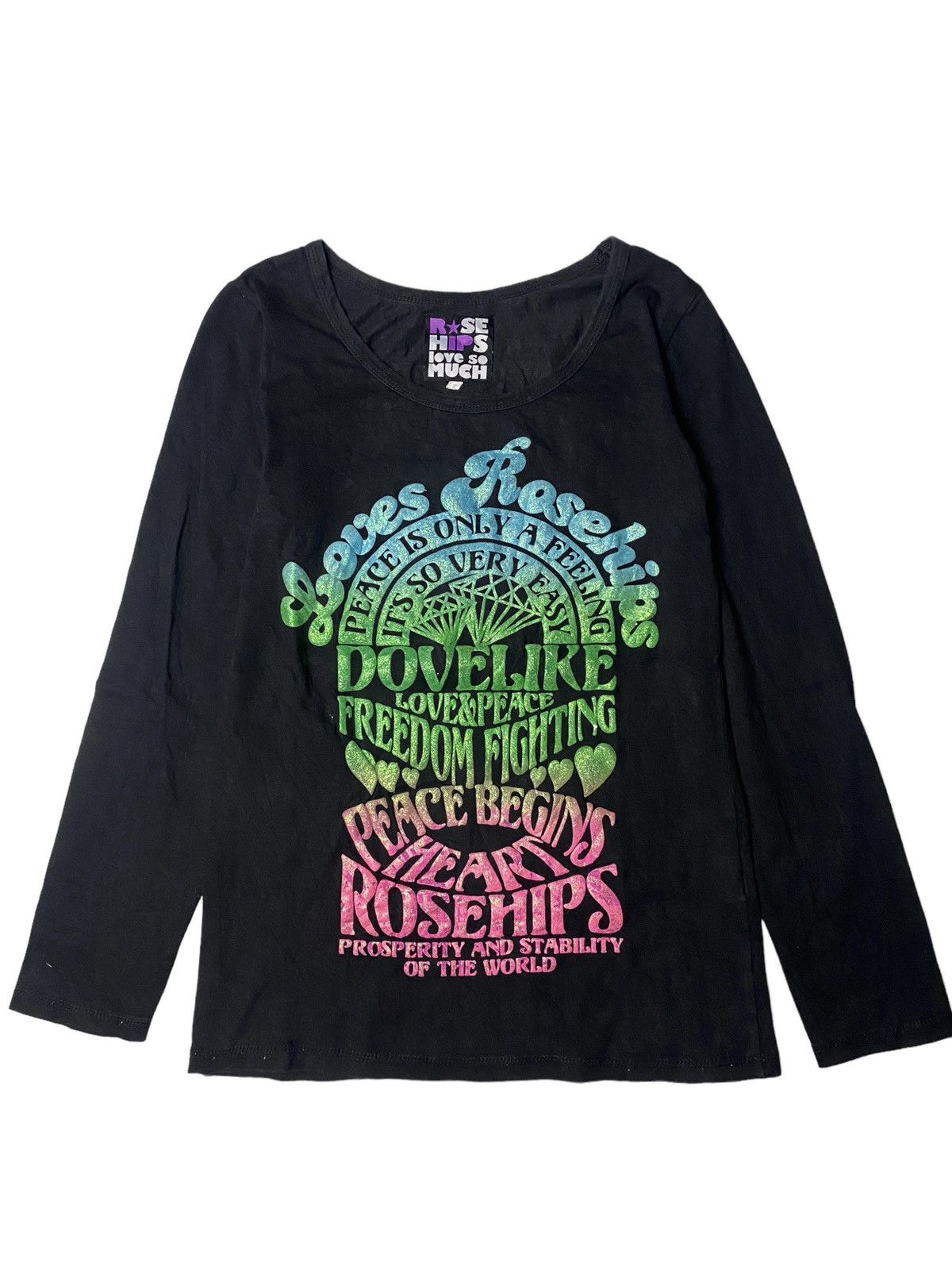 Hysteric Glamour × Japanese Brand 2000's Rise Hope Poem Colorful Longsleeve Size US XS / EU 42 / 0 - 1 Thumbnail