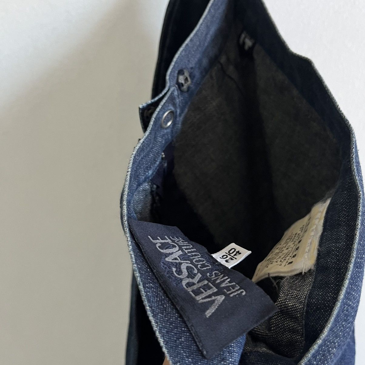 Versace Jeans Couture VTG VERSACE JEANS COURTURE INDIGO DENIM SKIRT Size 26" / US 2 / IT 38 - 6 Thumbnail