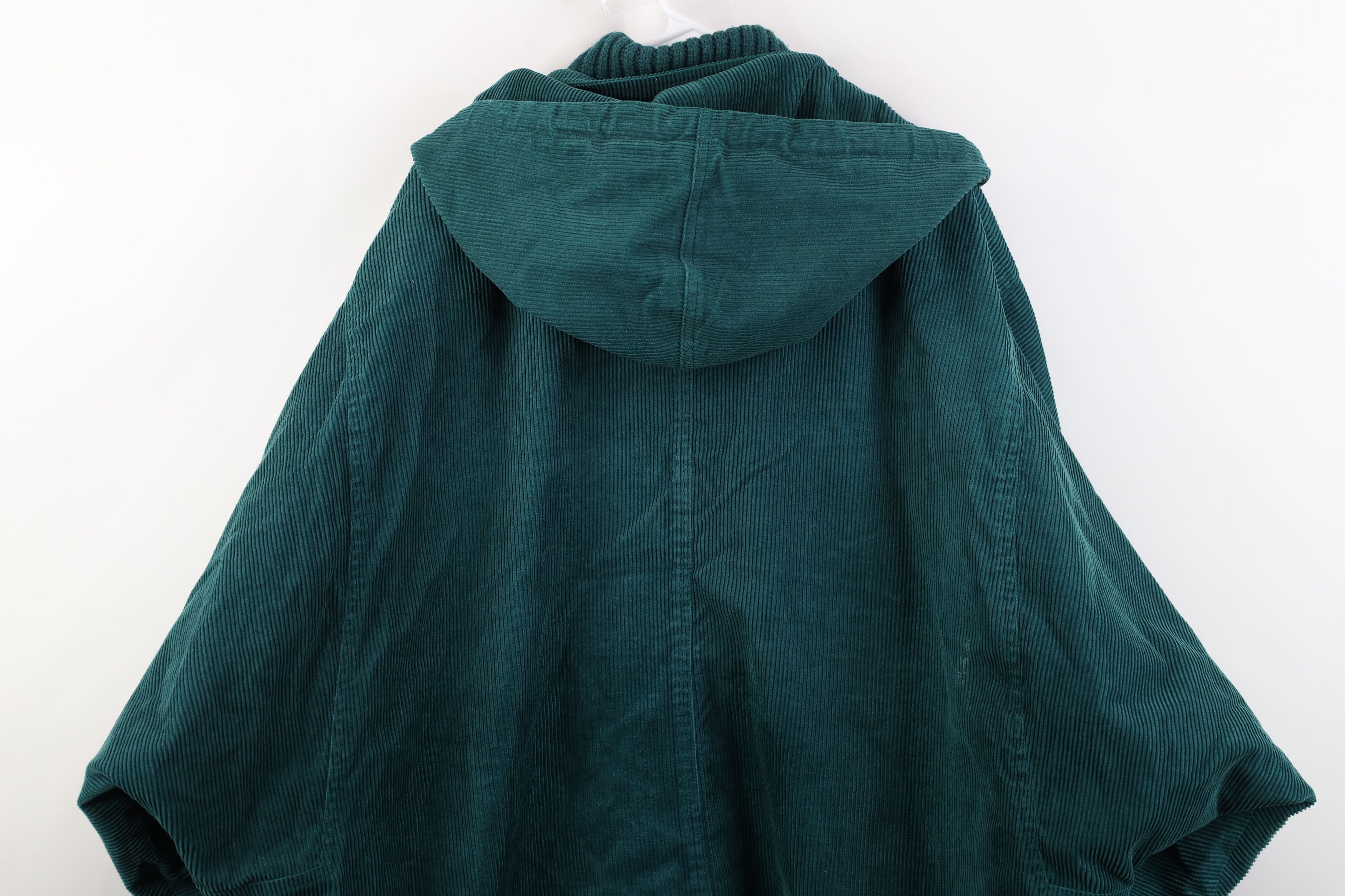 Vintage Vintage 80s 90s Streetwear Lined Hooded Corduroy Jacket Size L / US 10 / IT 46 - 15 Thumbnail