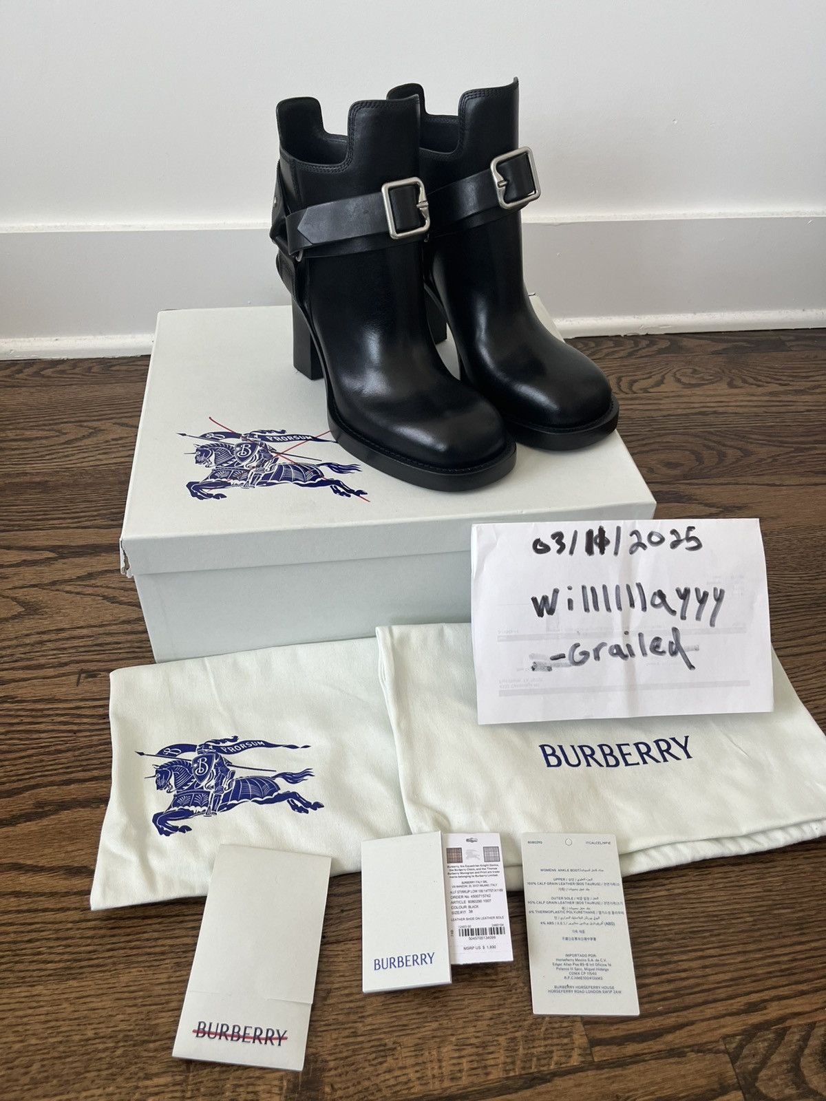 Burberry Burberry Leather Stirrup Low Boots Size US 8 / IT 38 - 6 Thumbnail