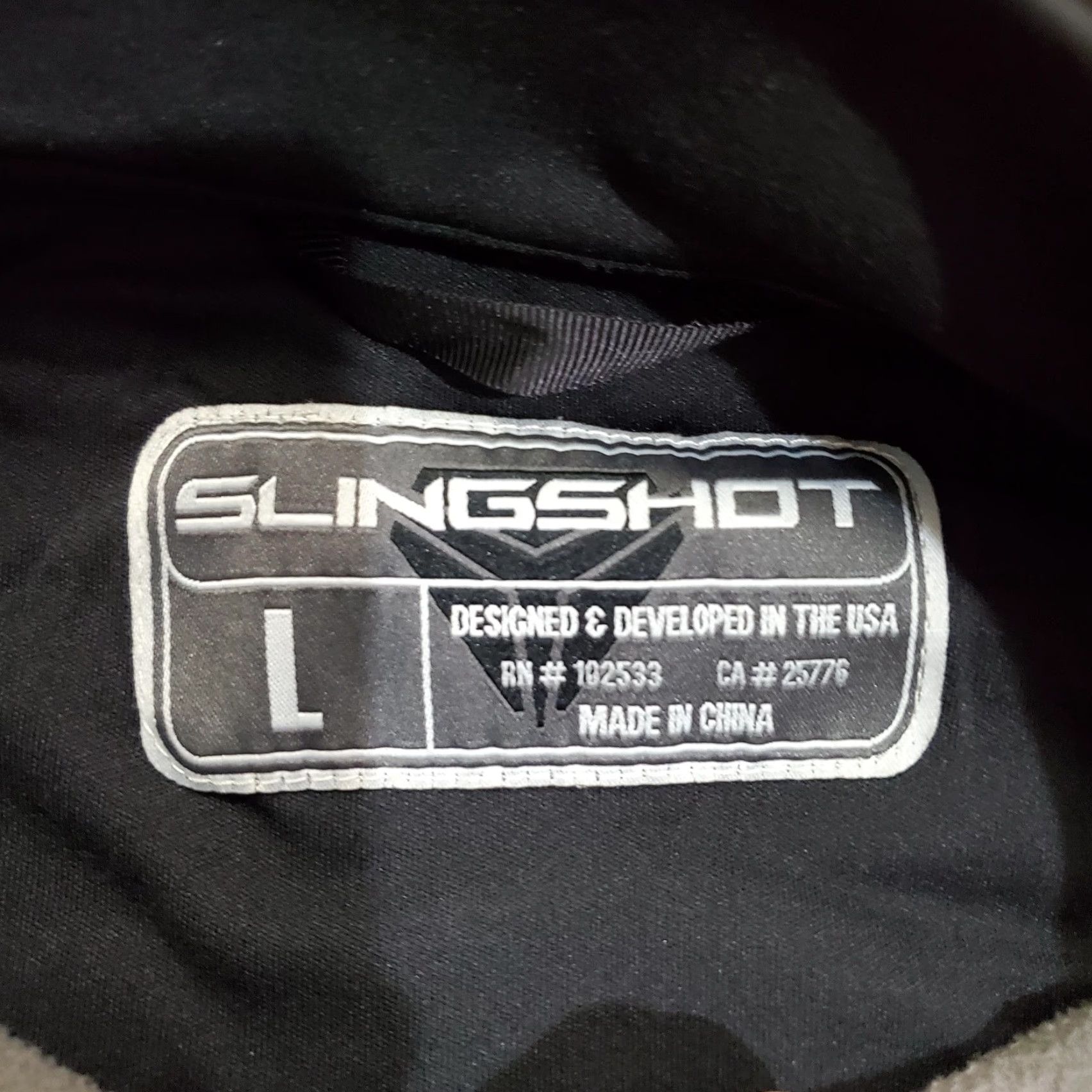 Logo 7 Slingshot Racing Jacket Mens L Black Softshell Full Zip Logo Size US L / EU 52-54 / 3 - 6 Thumbnail
