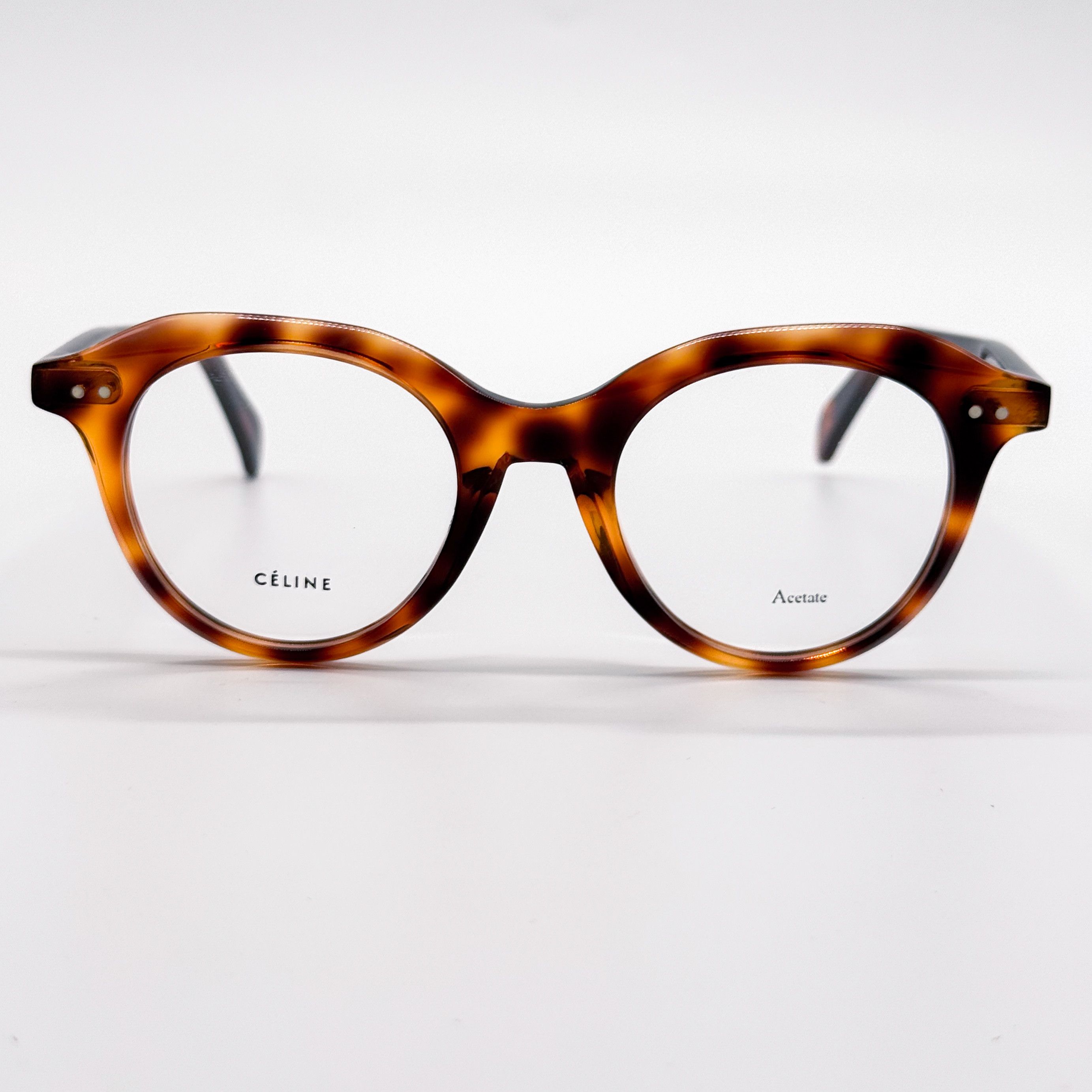Celine NEW CELINE CL41458 086 EYEGLASSES WOMEN HAVANA ROUND CELINE Size ONE SIZE - 3 Thumbnail