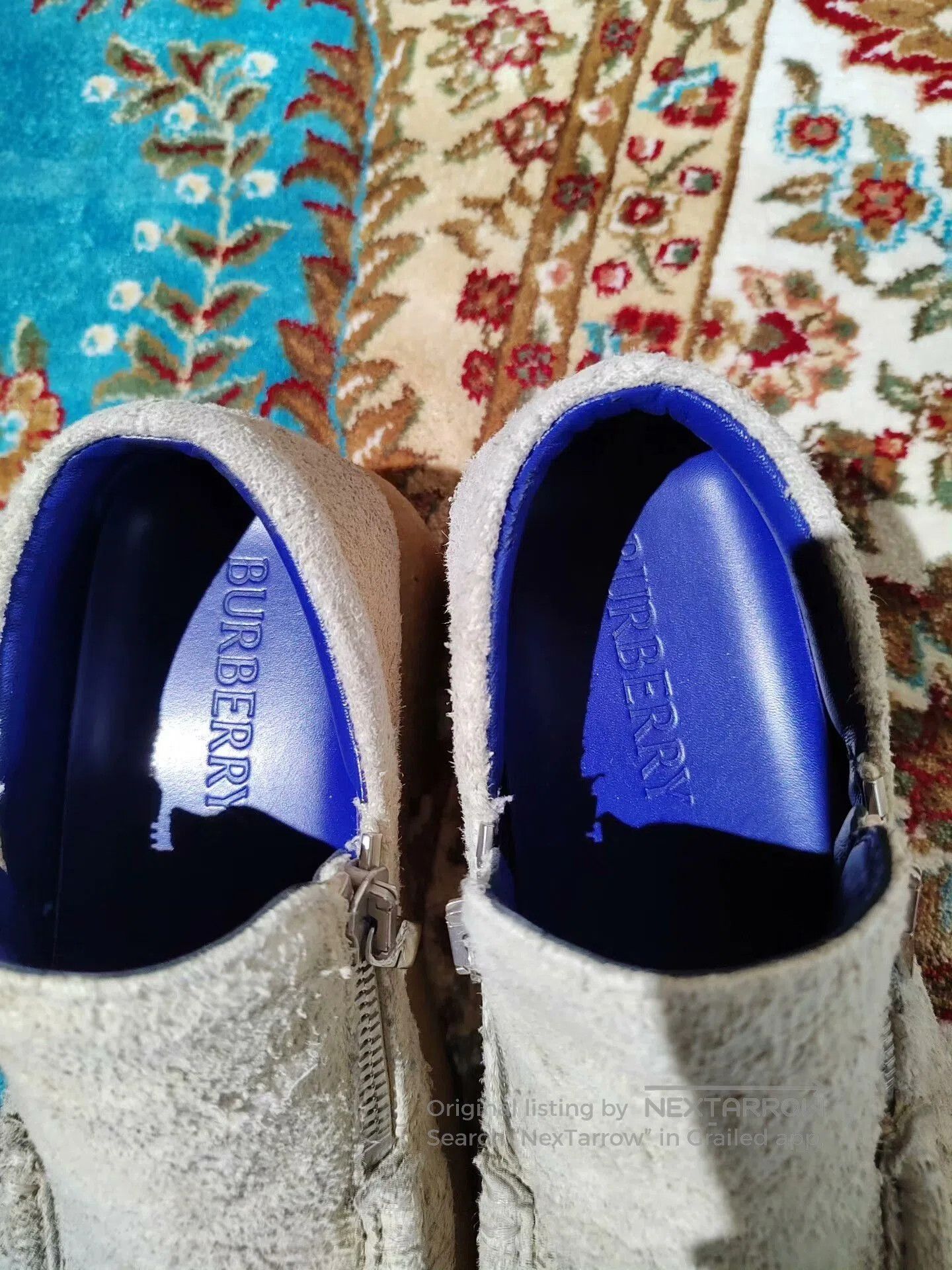 Burberry Burberry Gray Cashmere Slippers. Size US 7 / EU 40 - 4 Thumbnail