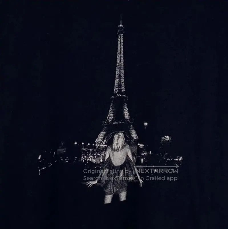 Yves Saint Laurent YSL Black Cotton Graphic Tee for Women . Size M / US 6-8 / IT 42-44 - 4 Thumbnail