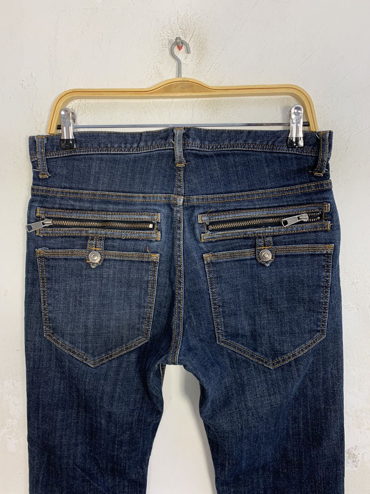 Japanese Brand × RAGEBLUE Hype Rageblue Dark Indigo Denim Jeans Zipper Back Pocket Size US 30 / EU 46 - 4 Thumbnail