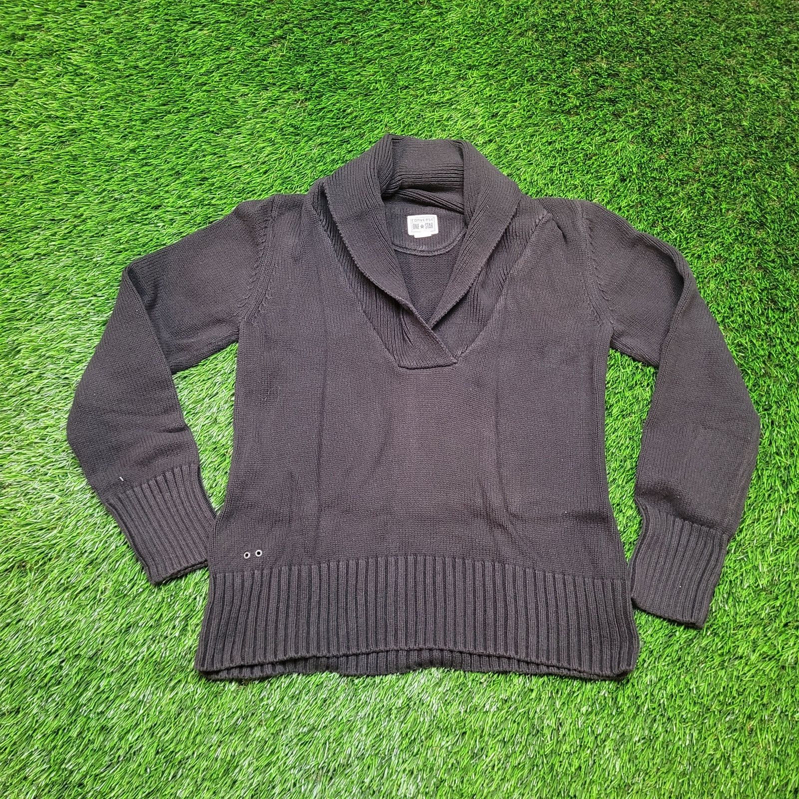Converse Converse One Star Made In Japan Shawl Collar Sweater Small Size US S / EU 44-46 / 1 - 1 Thumbnail