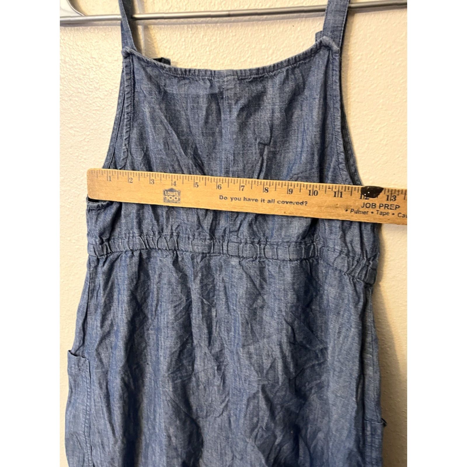 Old Navy Old Navy Maternity Sleeveless Tie Front Cami Dress Chambray Blue Stretch Short Dress Women Size S / US 4 / IT 40 - 4 Thumbnail