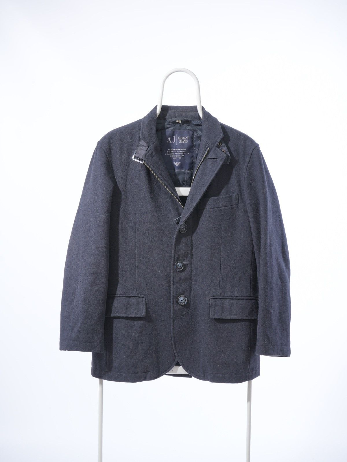 Armani Armani Jeans Wool jacket Blazer Made in Italy Size US M / EU 48-50 / 2 - 1 Thumbnail