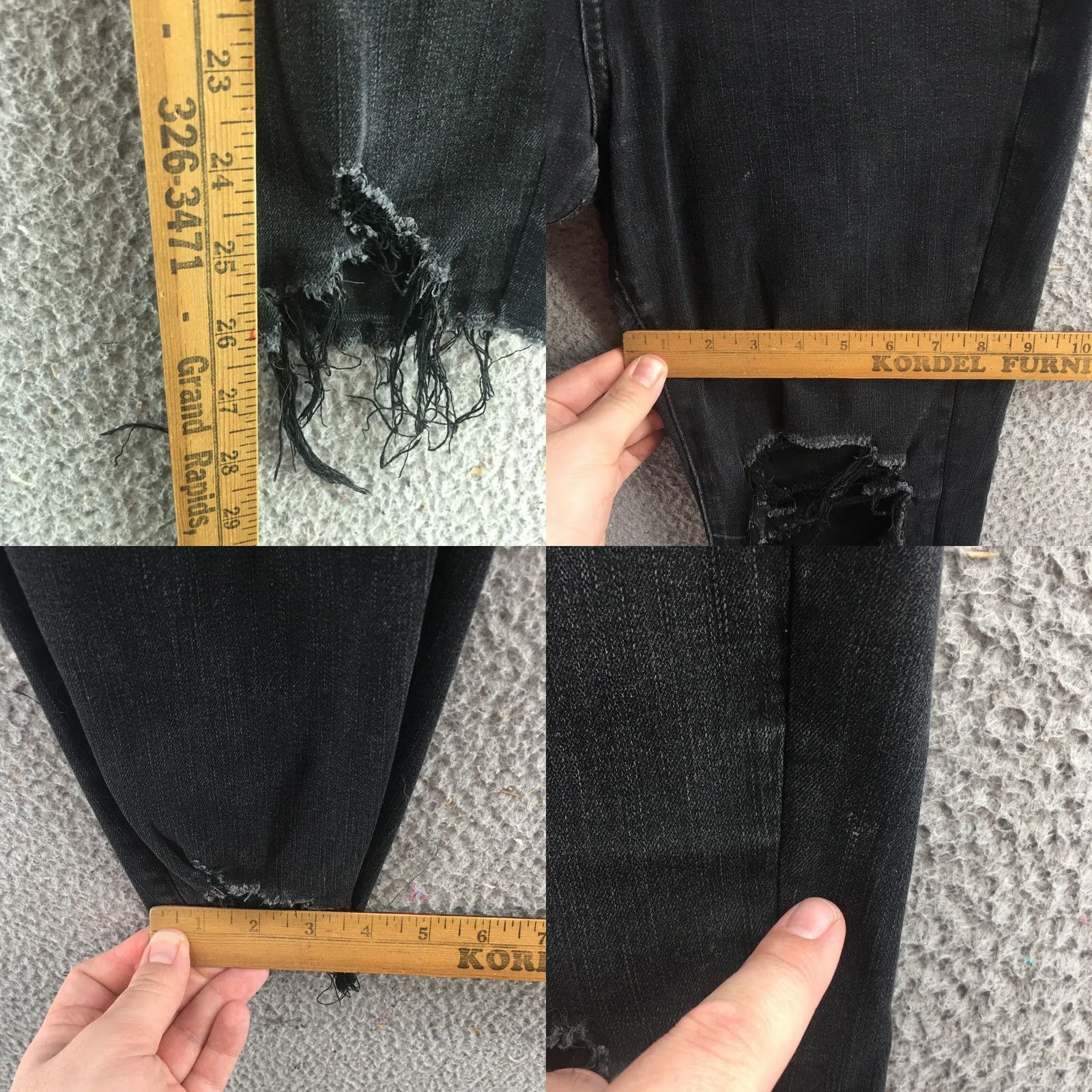 American Eagle Outfitters American Eagle Outfitters Skinny Jeans Womens 10 Black High Rise Distressed-Style 30x26 XS? Size 32" / US 10 / IT 46 - 9 Thumbnail