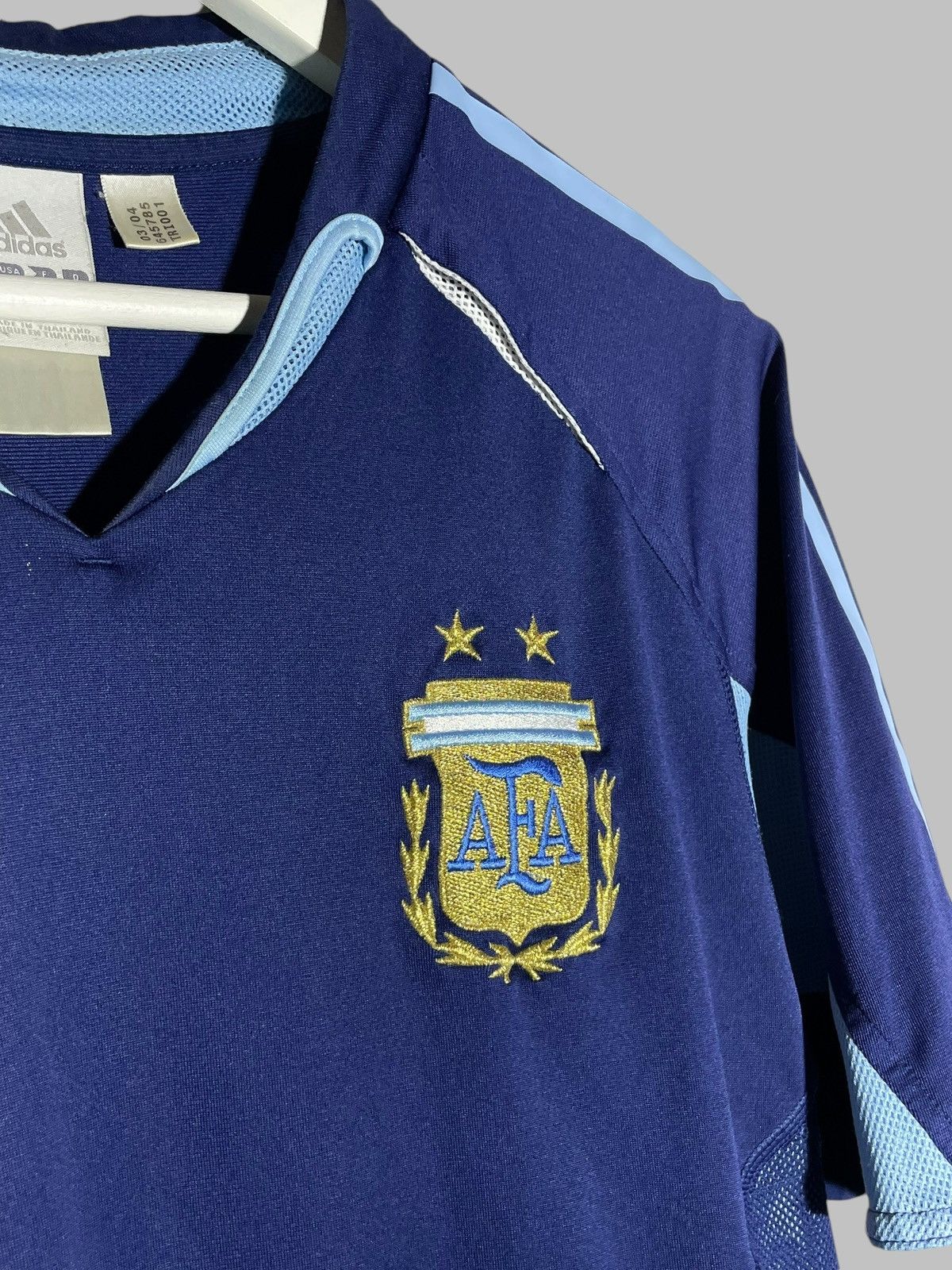 Adidas × Vintage National Team Argentina Adidas 2004 Away Vintage Jersey Size US M / EU 48-50 / 2 - 4 Thumbnail