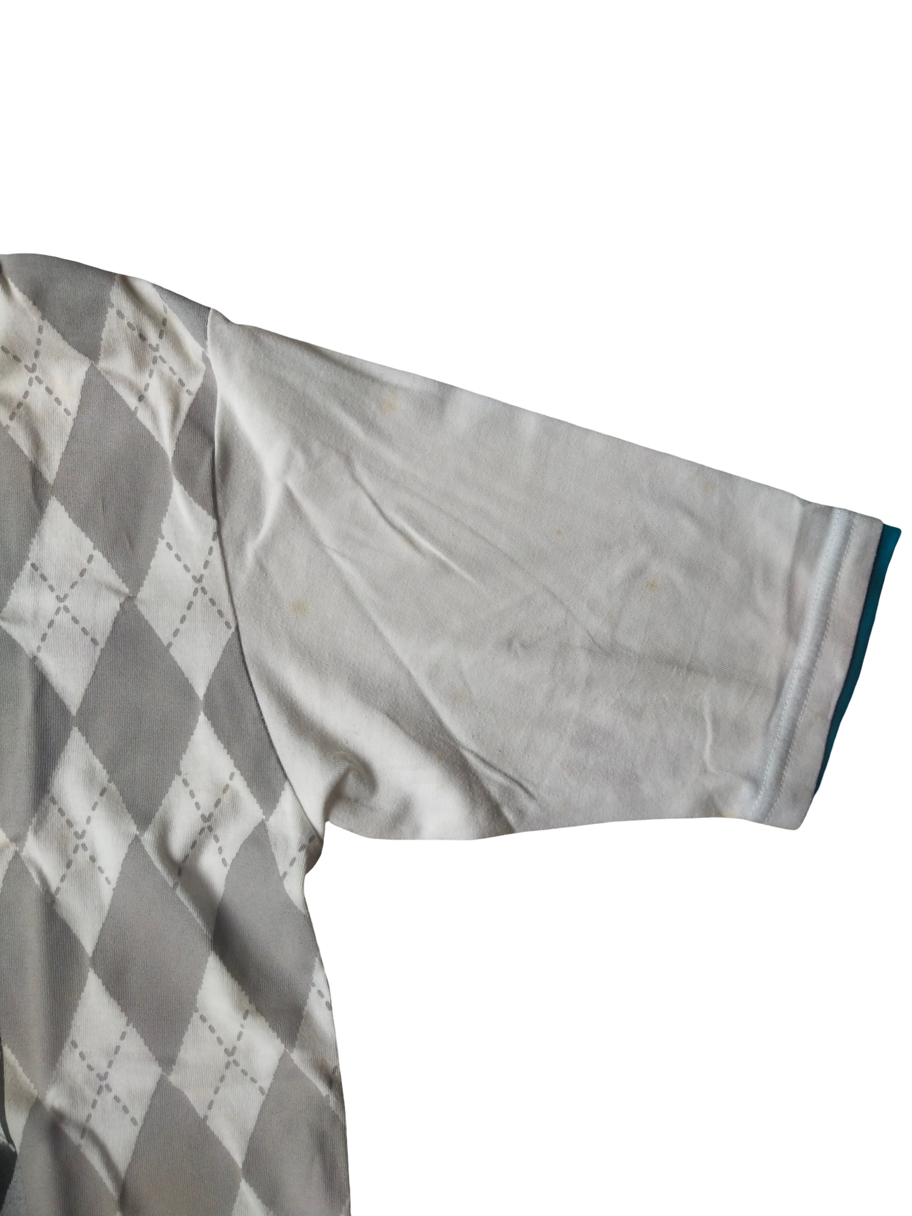 Hysteric Glamour 2000s Quash Layered Argyle Graphic V-Neck Tee Japan Size M / US 6-8 / IT 42-44 - 3 Thumbnail
