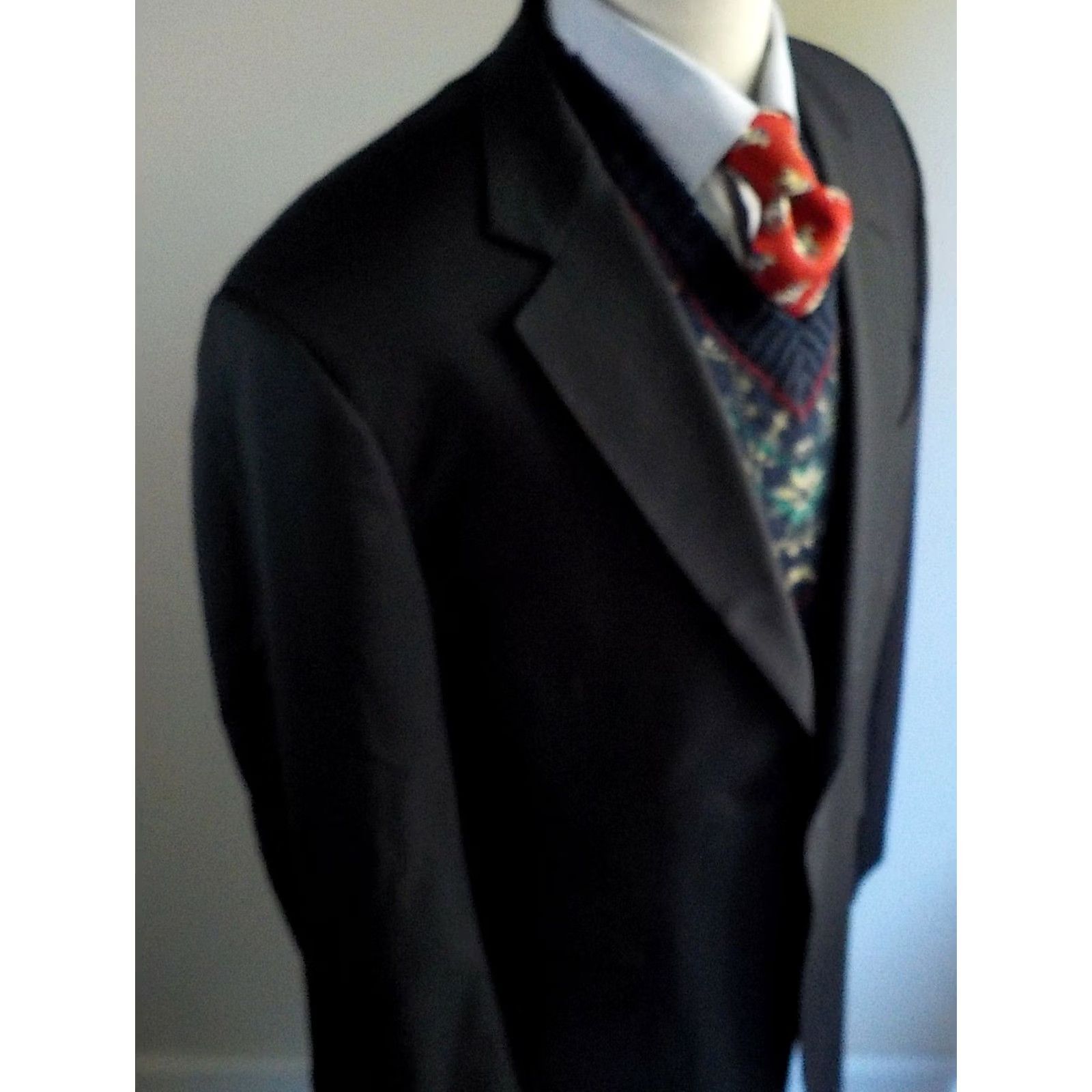 Brooks Brothers VINTAGE Brooks Brothers 1818 MADISON Two Button Blazer Navy 100% Wool SZ 42L Made in USA Mens Blazer Size 42R - 4 Thumbnail