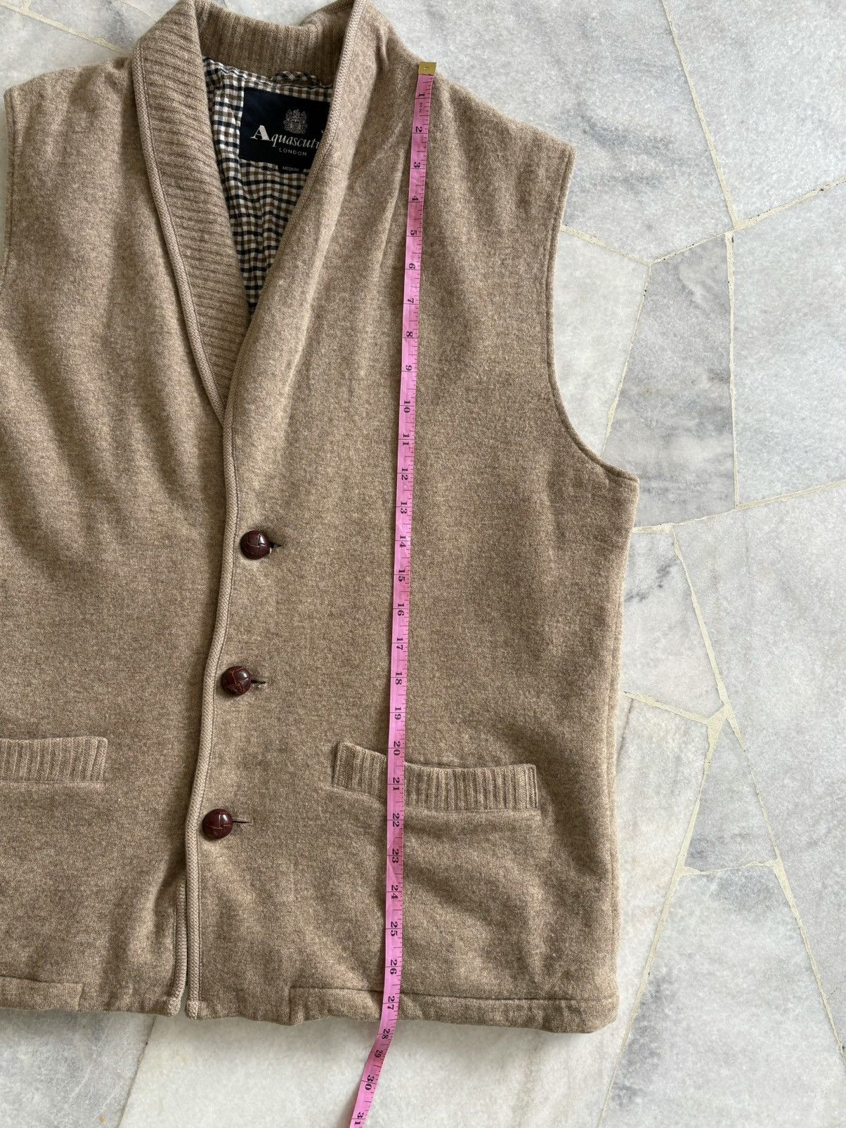 Aquascutum × Vintage Vintage Aquascutum Wool Vest Size US L / EU 52-54 / 3 - 12 Thumbnail