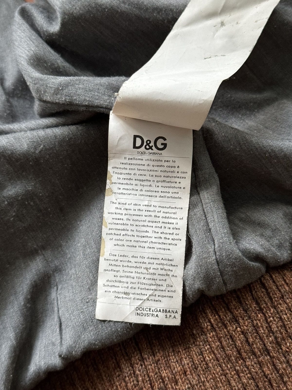 Dolce & Gabbana × Genuine Leather Dolce & Gabbana D&G multipocket leather jacket Size M / US 6-8 / IT 42-44 - 8 Thumbnail