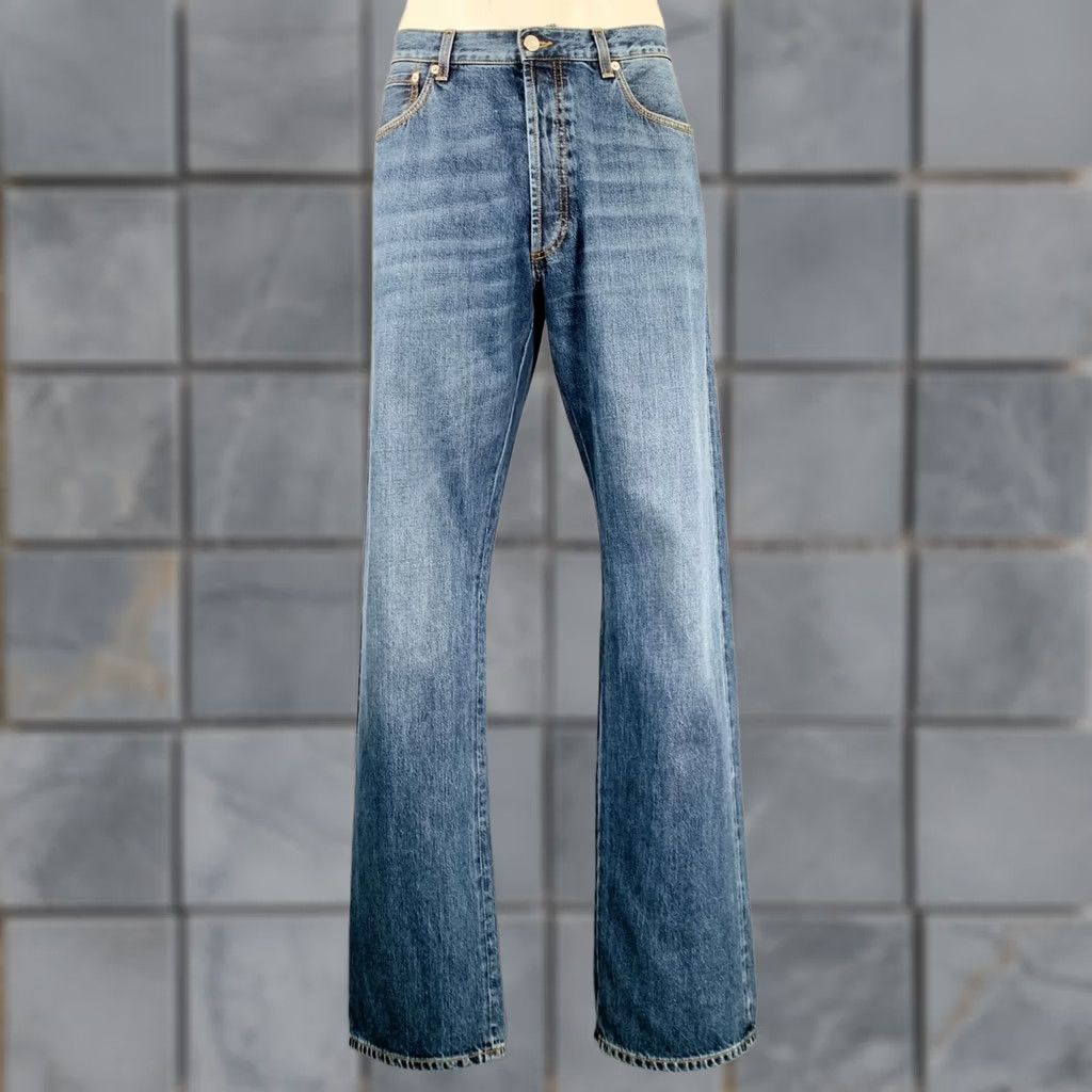 Alexander McQueen ALEXANDER MCQUEEN Denim Jeans Size 36 Indigo Contrast Stitch Button Fly Size US 36 / EU 52 - 1 Thumbnail