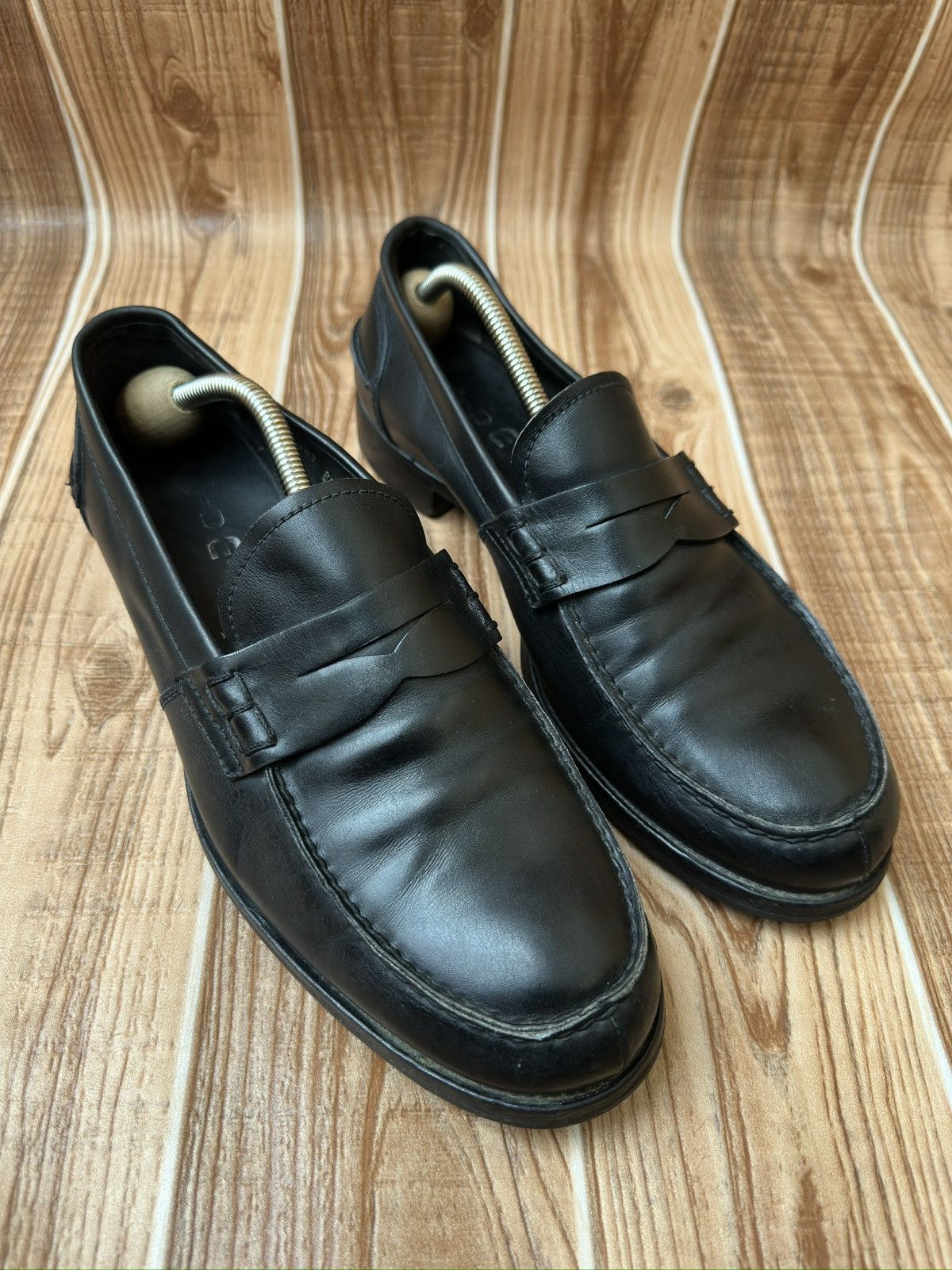 Miu Miu Miu Miu by Prada Black Penny Leather Loafers Size US 9.5 / EU 42-43 - 14 Thumbnail