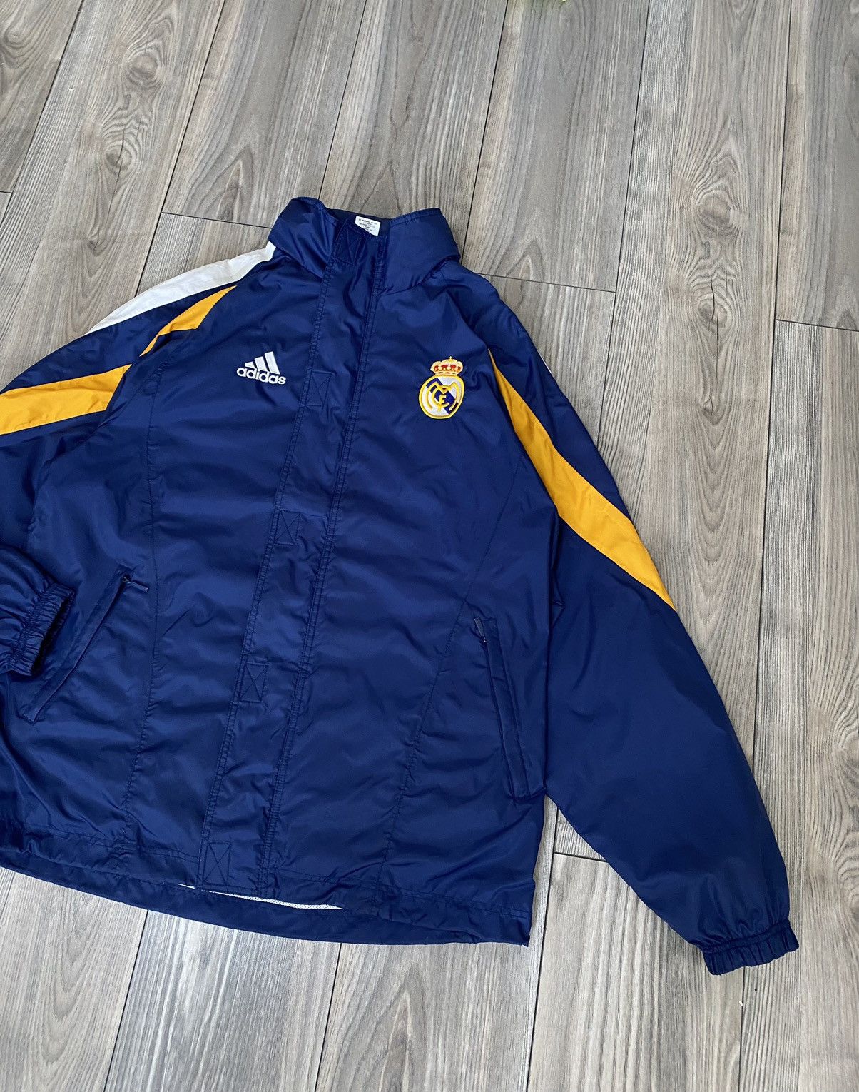 Adidas Vintage Adidas F.C. Real Madrid Blue Jacket Size M Size US M / EU 48-50 / 2 - 3 Thumbnail