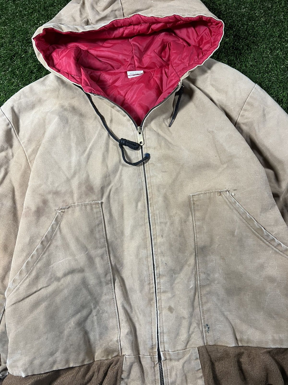 Carhartt Vintage 90s Carhartt Style Faded Distressed Workwear Jacket Size US L / EU 52-54 / 3 - 2 Thumbnail