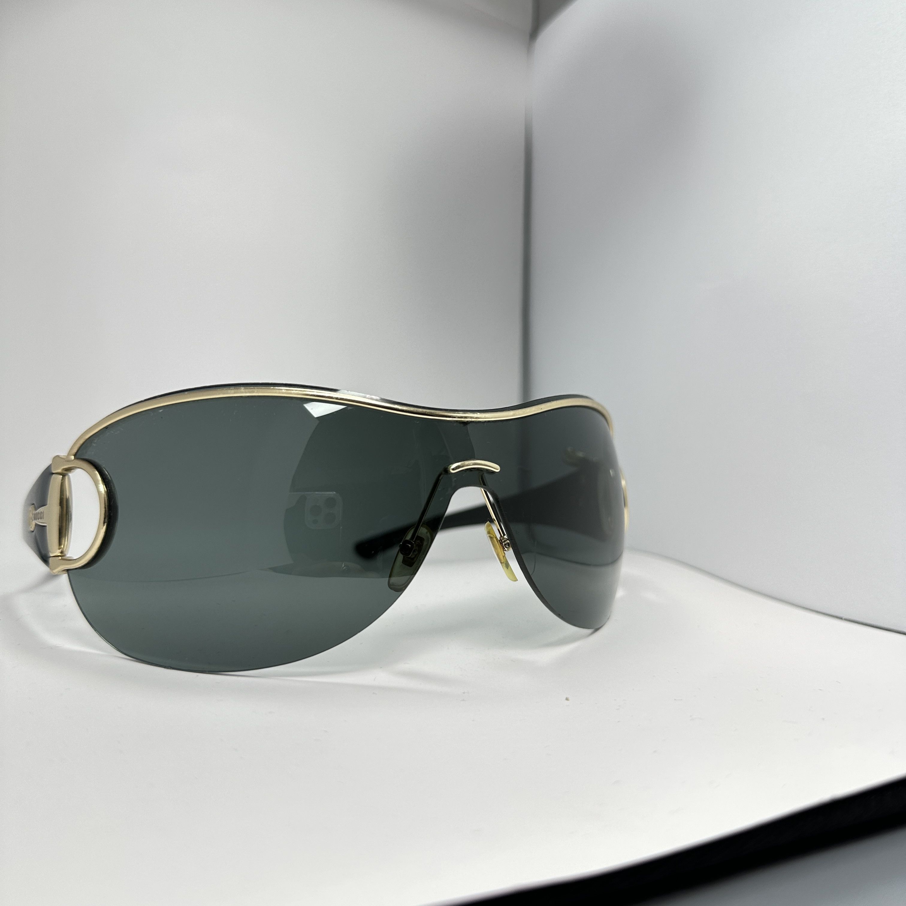 Gucci Vintage Avant Garde Gucci Mask Sunglasses 00s Size ONE SIZE - 4 Thumbnail
