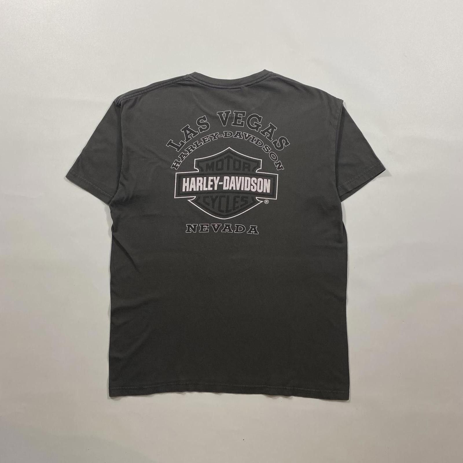 Harley Davidson Harley Davidson black and grey streetwear tee #bikerstyle Size US L / EU 52-54 / 3 - 2 Thumbnail