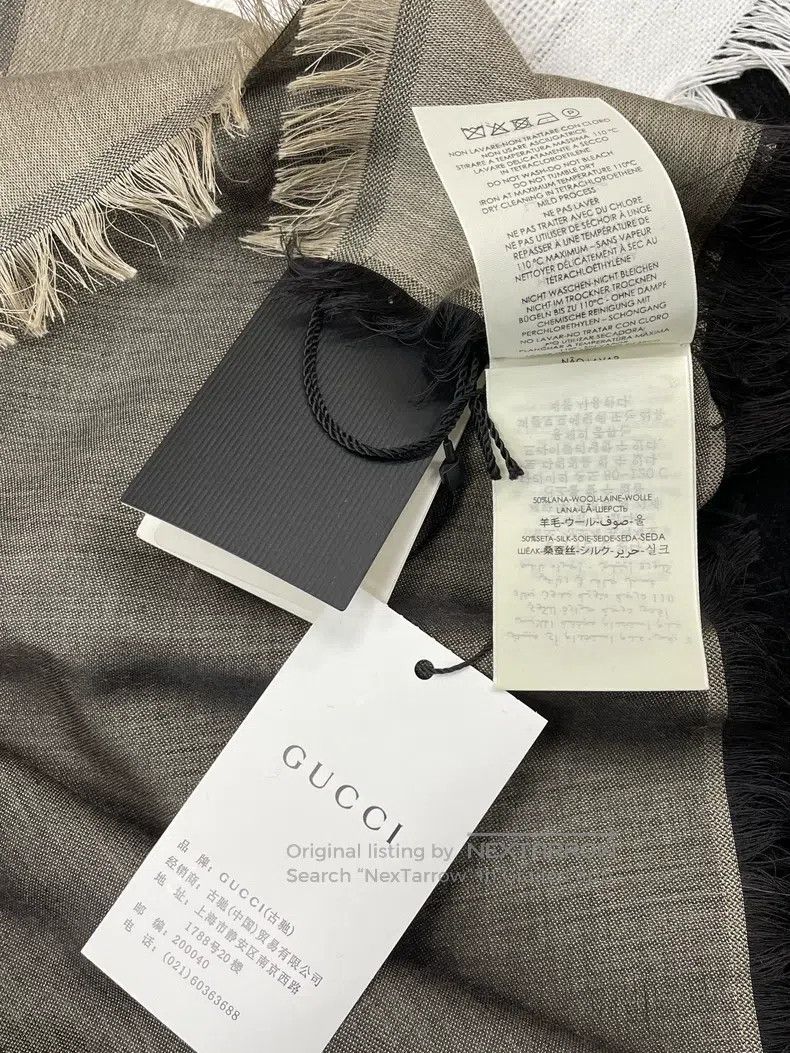 Gucci Gucci Full logo scarf Size ONE SIZE - 6 Thumbnail