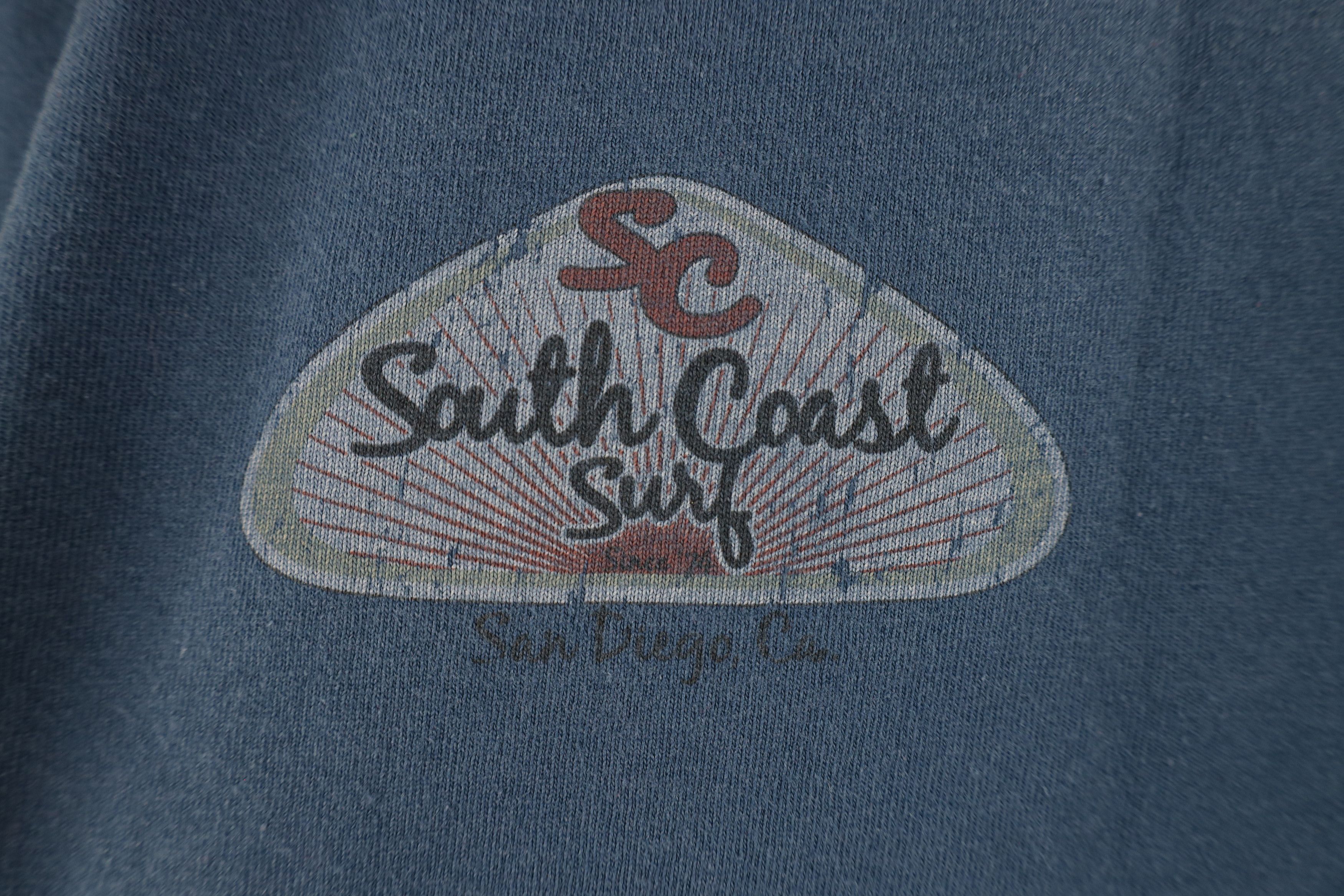 Vintage Vintage 90s Streetwear South Coast Surf T-Shirt Blue Cotton Size US M / EU 48-50 / 2 - 4 Thumbnail