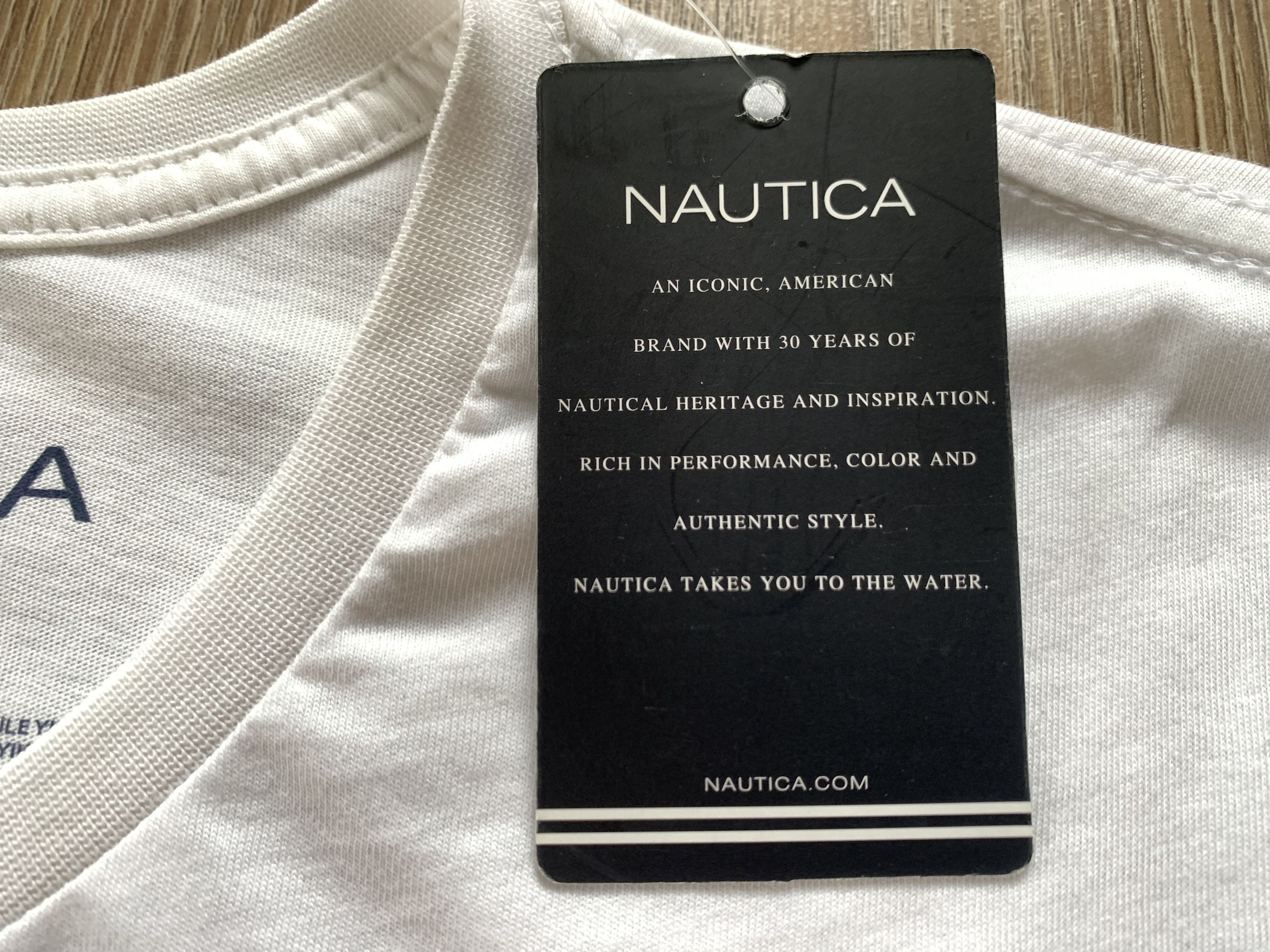 Other Nautica Printed White Cotton T Shirt Size US S / EU 44-46 / 1 - 7 Thumbnail