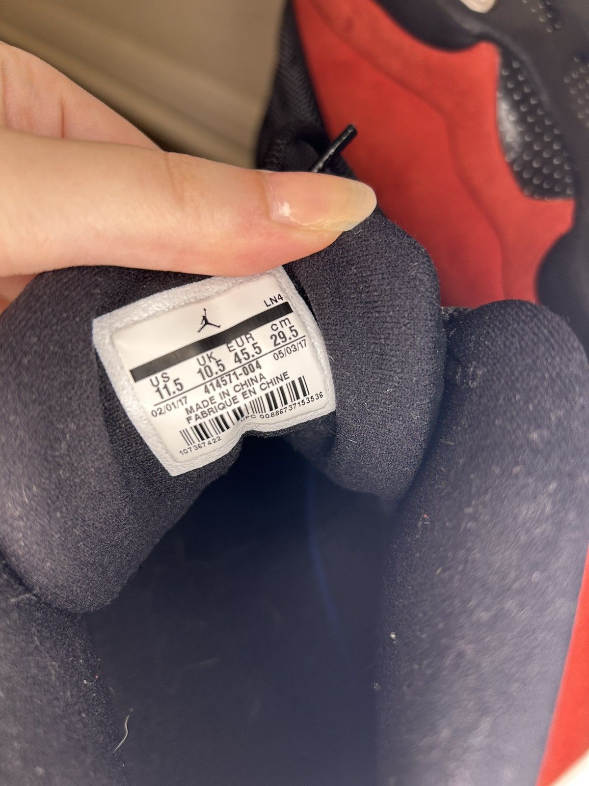 Jordan Brand Jordan 13 Retro Bred Size US 11.5 / EU 44-45 - 7 Thumbnail