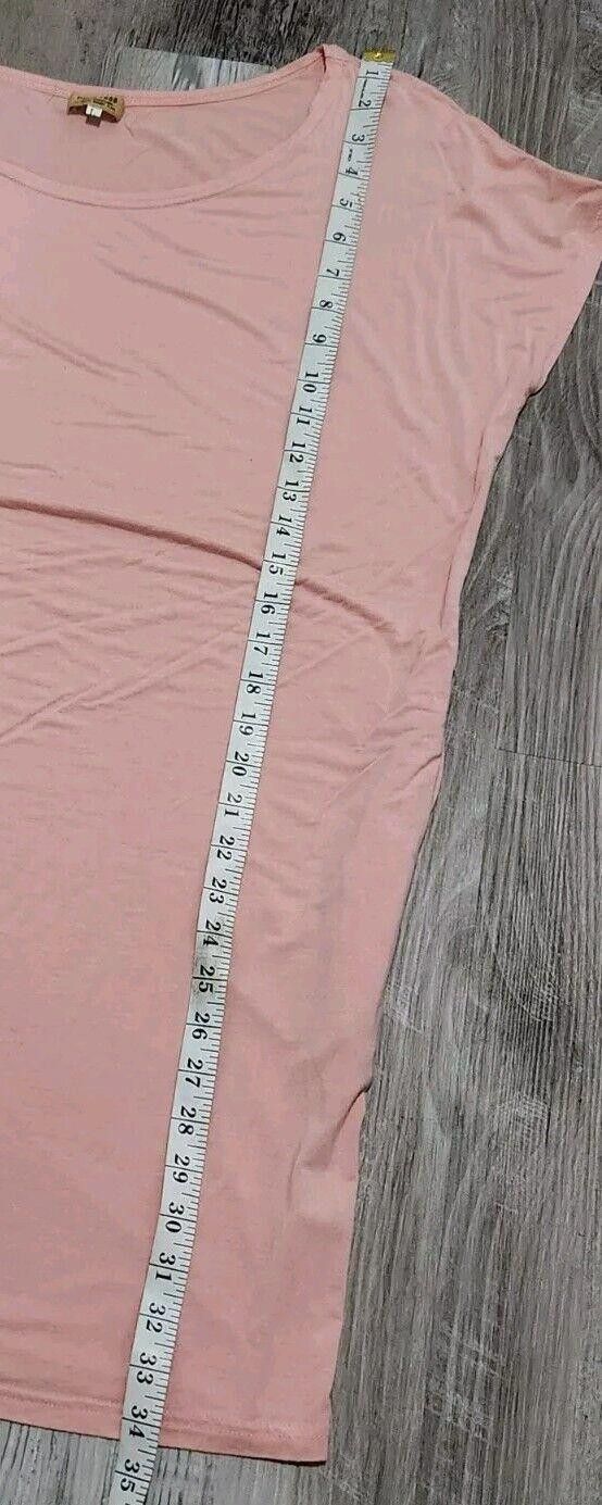 Evan Picone Piko Dress Large Pockets Blush Pink Sheath T Shirt Style Size L / US 10 / IT 46 - 6 Thumbnail