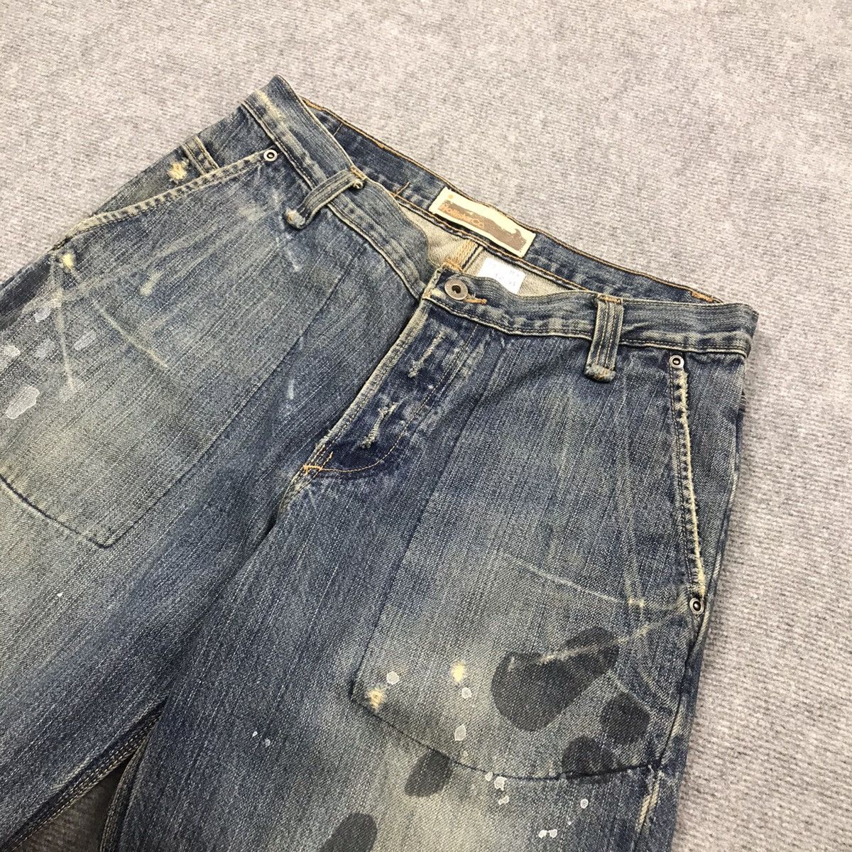 Other BAGGY RARE💀HOLLISTER DISTRESSED DENIM PANTS Size US 30 / EU 46 - 8 Thumbnail