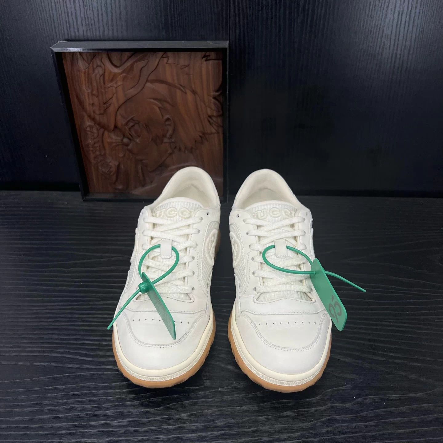 Gucci Gucci Mac80 Off-White 37.5 Near Mint Original Box Size US 7 / IT 37 - 4 Thumbnail