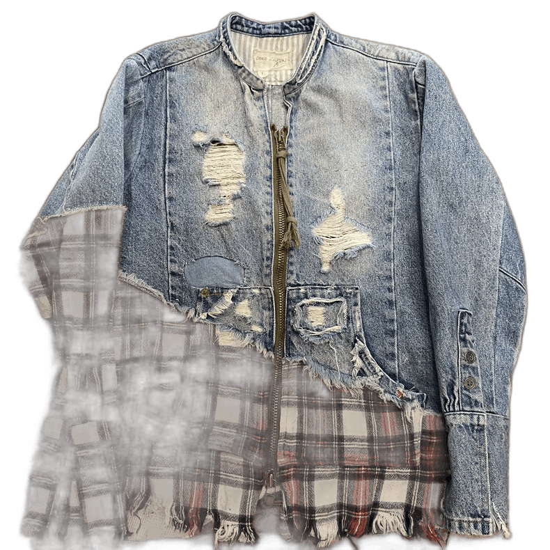 Greg Lauren greg lauren patchwork denim jacket Size US M / EU 48-50 / 2 - 1 Thumbnail