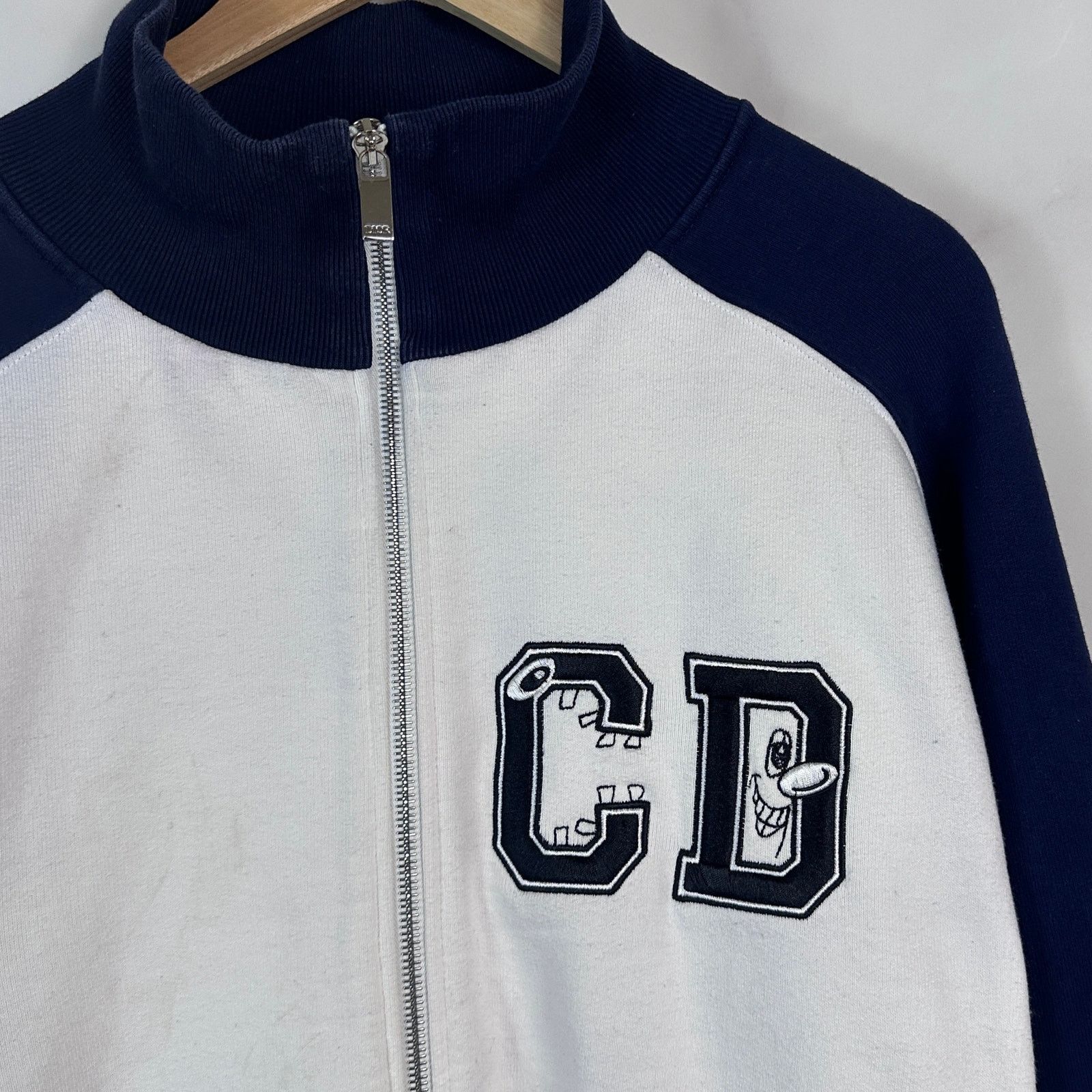 Dior Kenny Scharf White/Navy Zip-Up Sweatshirt Size US XL / EU 56 / 4 - 2 Thumbnail