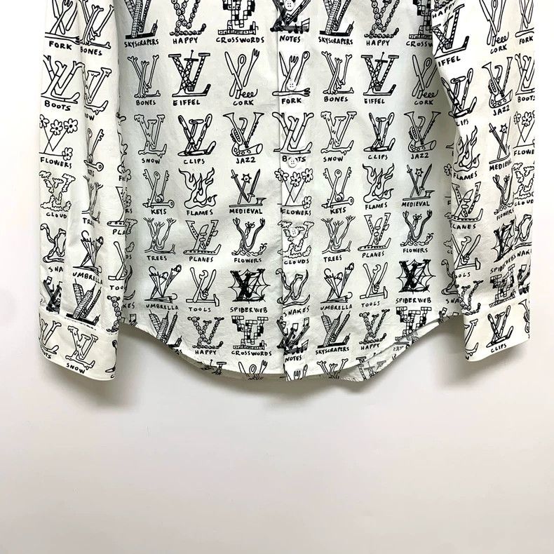 Louis Vuitton LOUIS VUITTON White gesture shirt Size US M / EU 48-50 / 2 - 3 Thumbnail