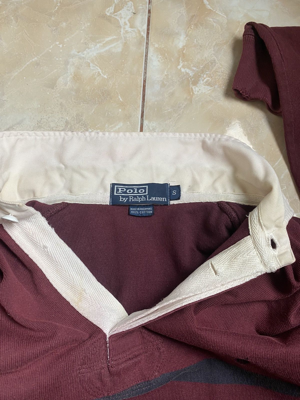 Polo Ralph Lauren FADED Vintage Polo Ralph Lauren Rugby Polos Size US M / EU 48-50 / 2 - 10 Thumbnail