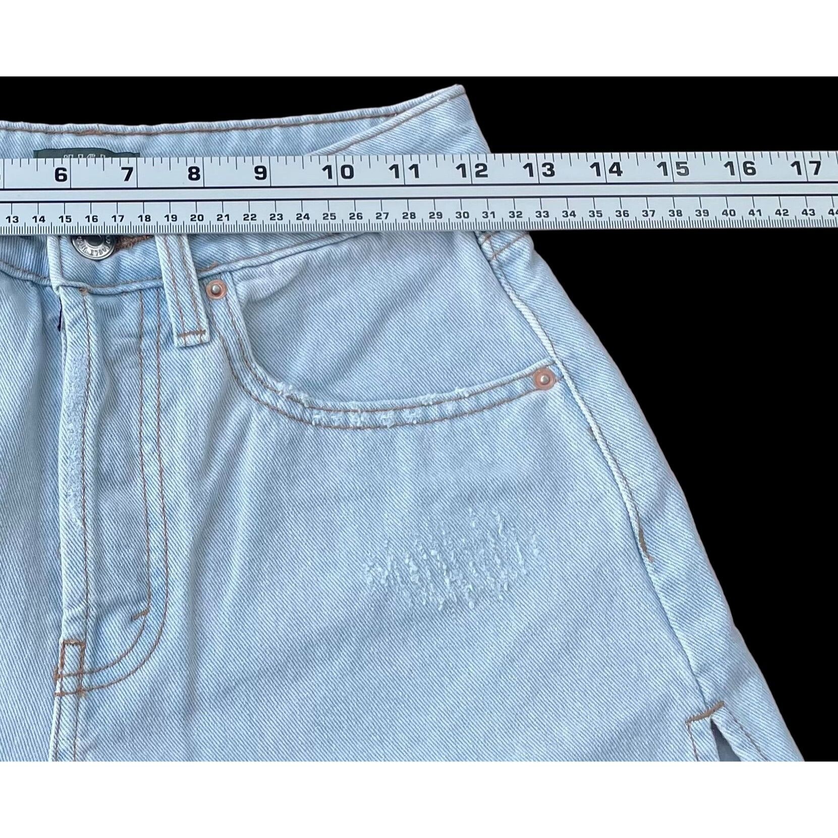 Other Wild Fable - Women's High-Rise Cutoff Short - Light Blue - 0 Size 24" / US 00 / IT 34 - 2 Thumbnail