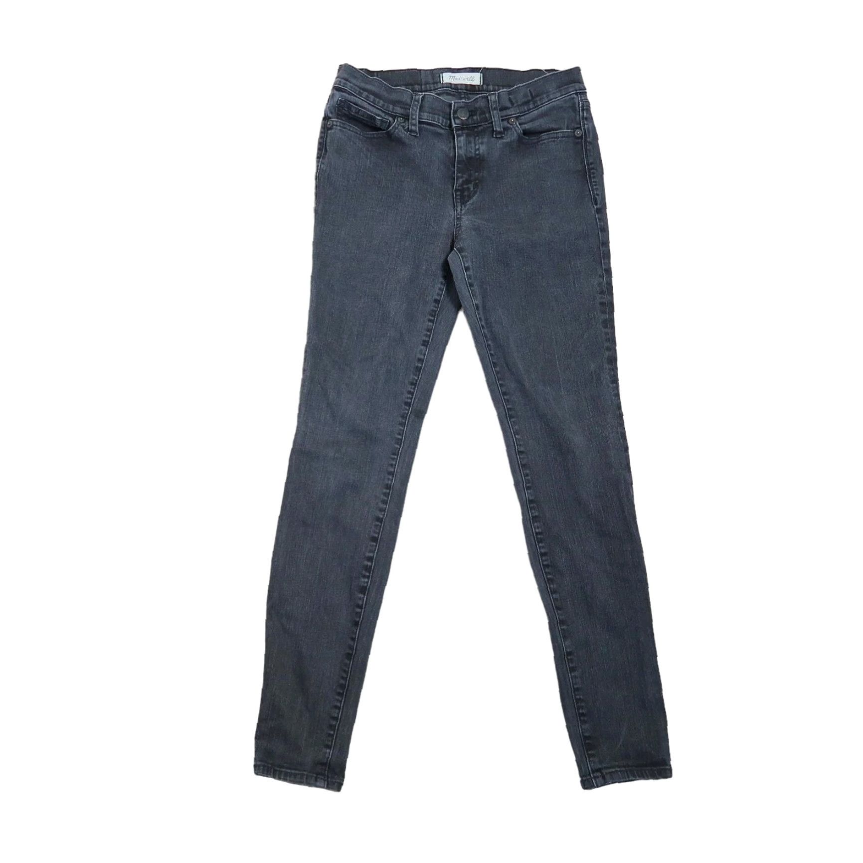 Madewell Madewell Jeans Skinny Black Mid Rise 28 Women Regular Size 28 Size 28" / US 6 / IT 42 - 2 Thumbnail