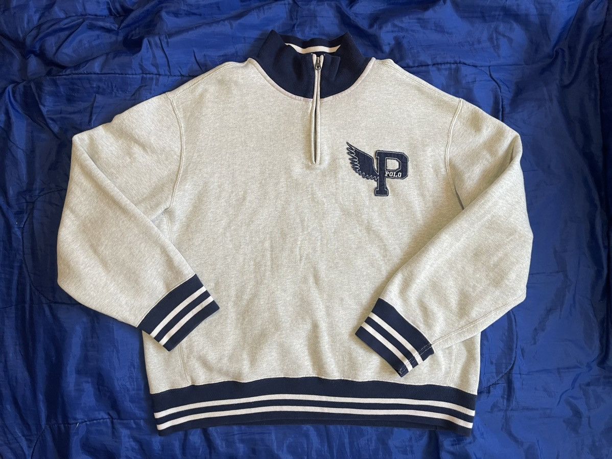 Vintage 1992 P Wing Half Zip Sweater Size XL