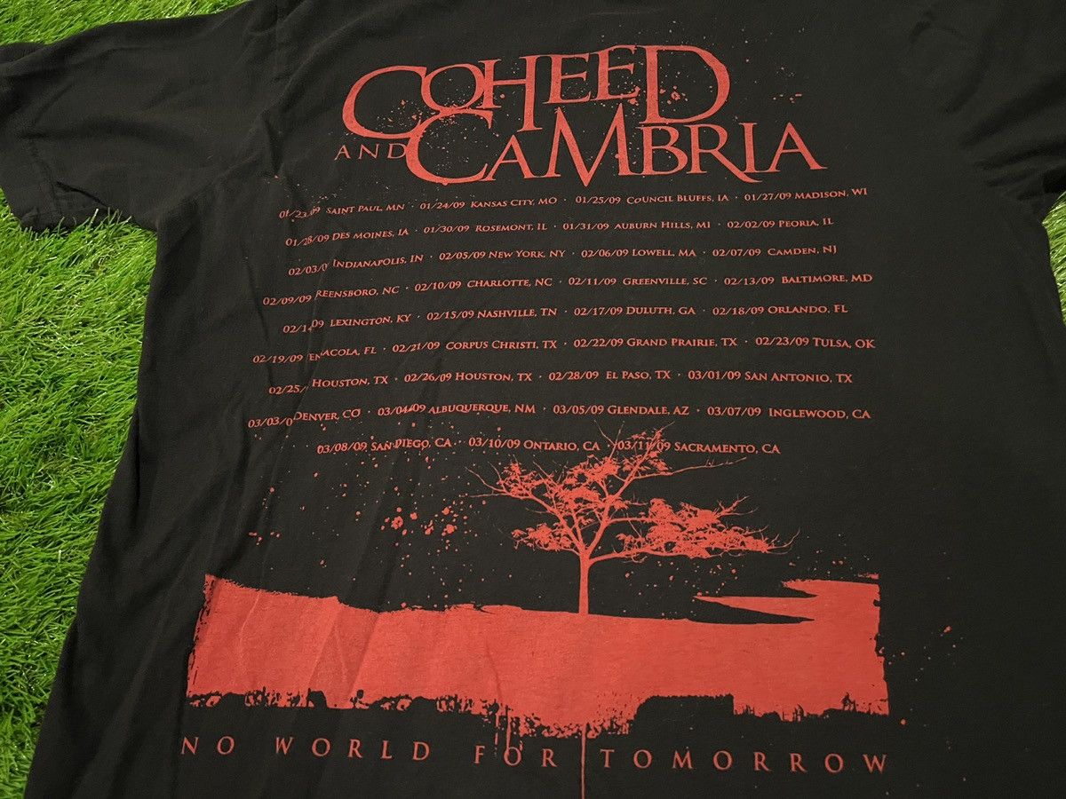 Band Tees RARE Coheed And Cambria No World For Tomorrow Tour Dates Tee Size US M / EU 48-50 / 2 - 5 Thumbnail