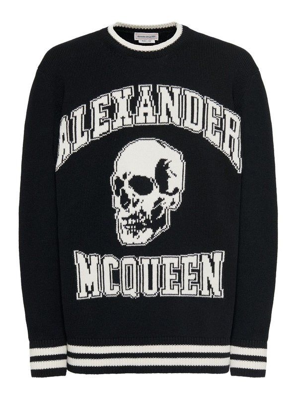 Alexander McQueen o1y1024 Sweater in Black Size US S / EU 44-46 / 1 - 1 Thumbnail